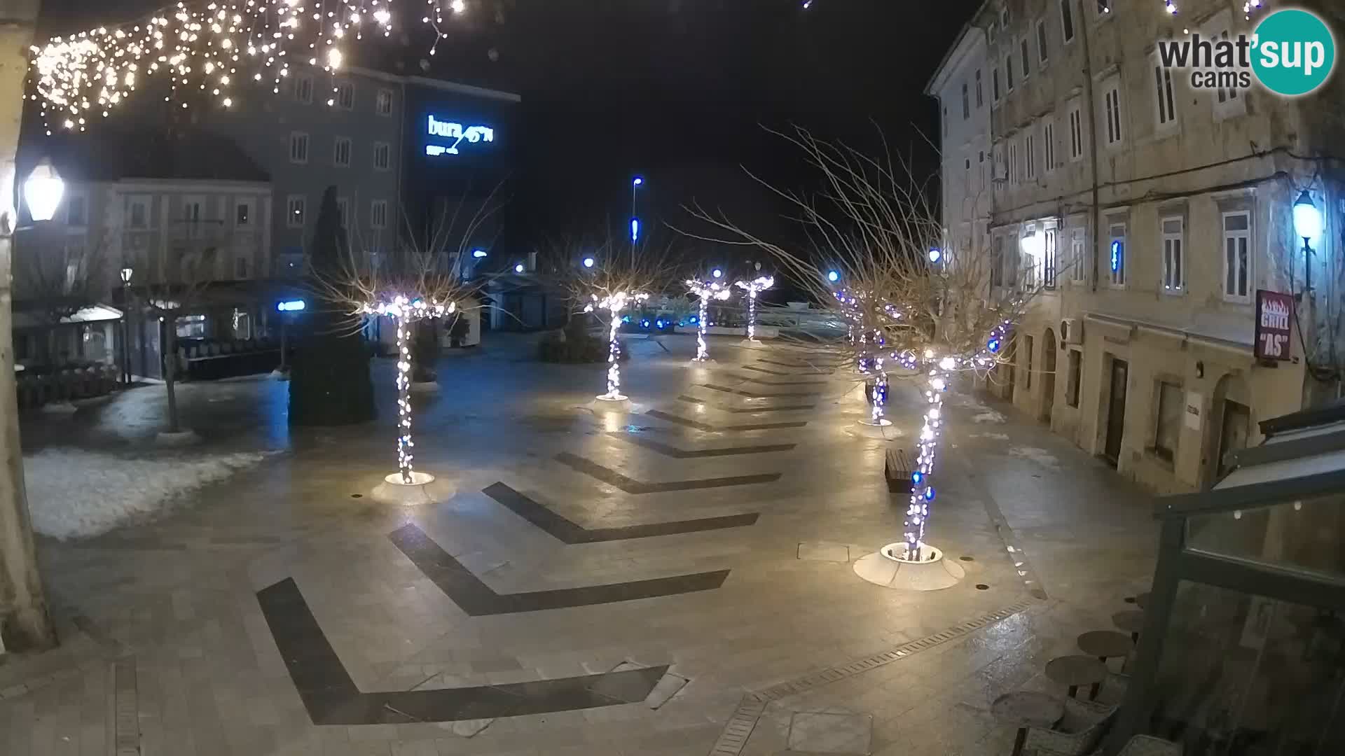 Centro della città di Senj – Piazza Pavlin – Live Cam Dalmazia