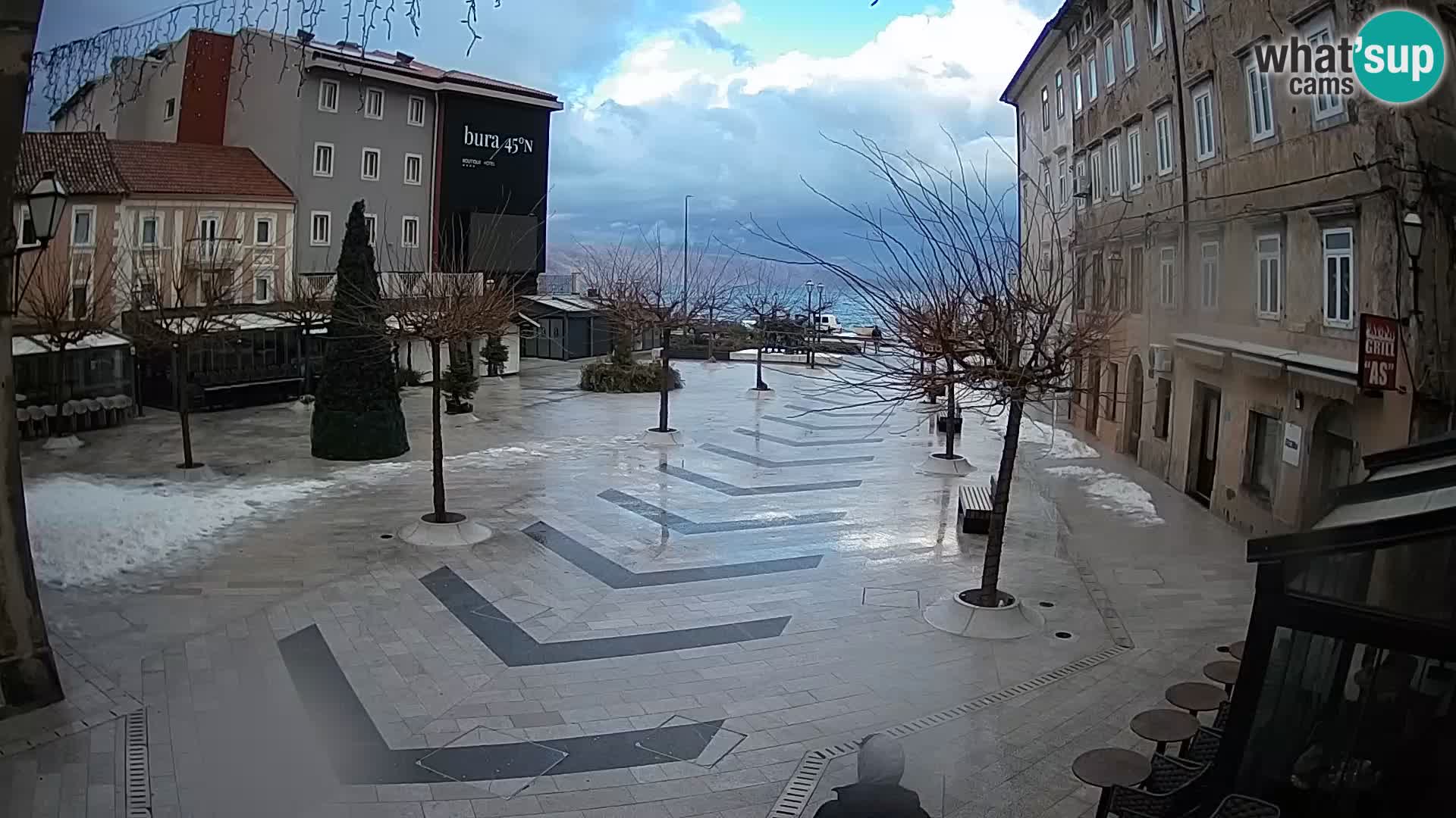 Center of Senj city – Pavlin square – Live Cam Dalmatia