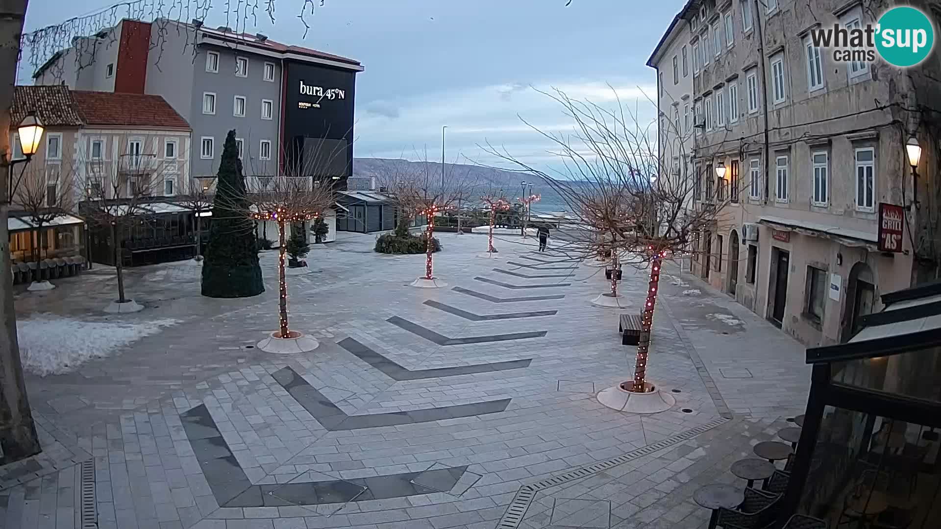 Centre de la ville de Senj – Place Pavlin – Live Cam Dalmatie