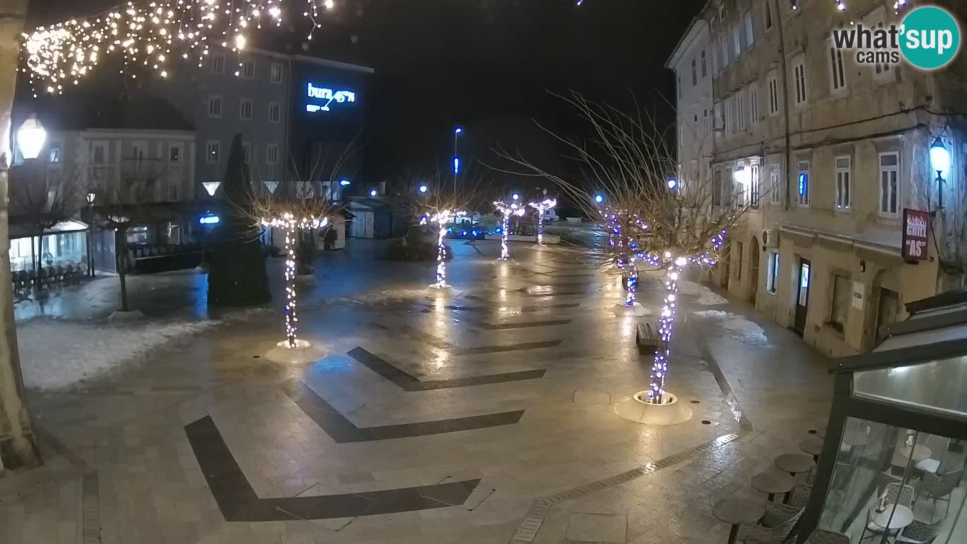 Centre de la ville de Senj – Place Pavlin – Live Cam Dalmatie