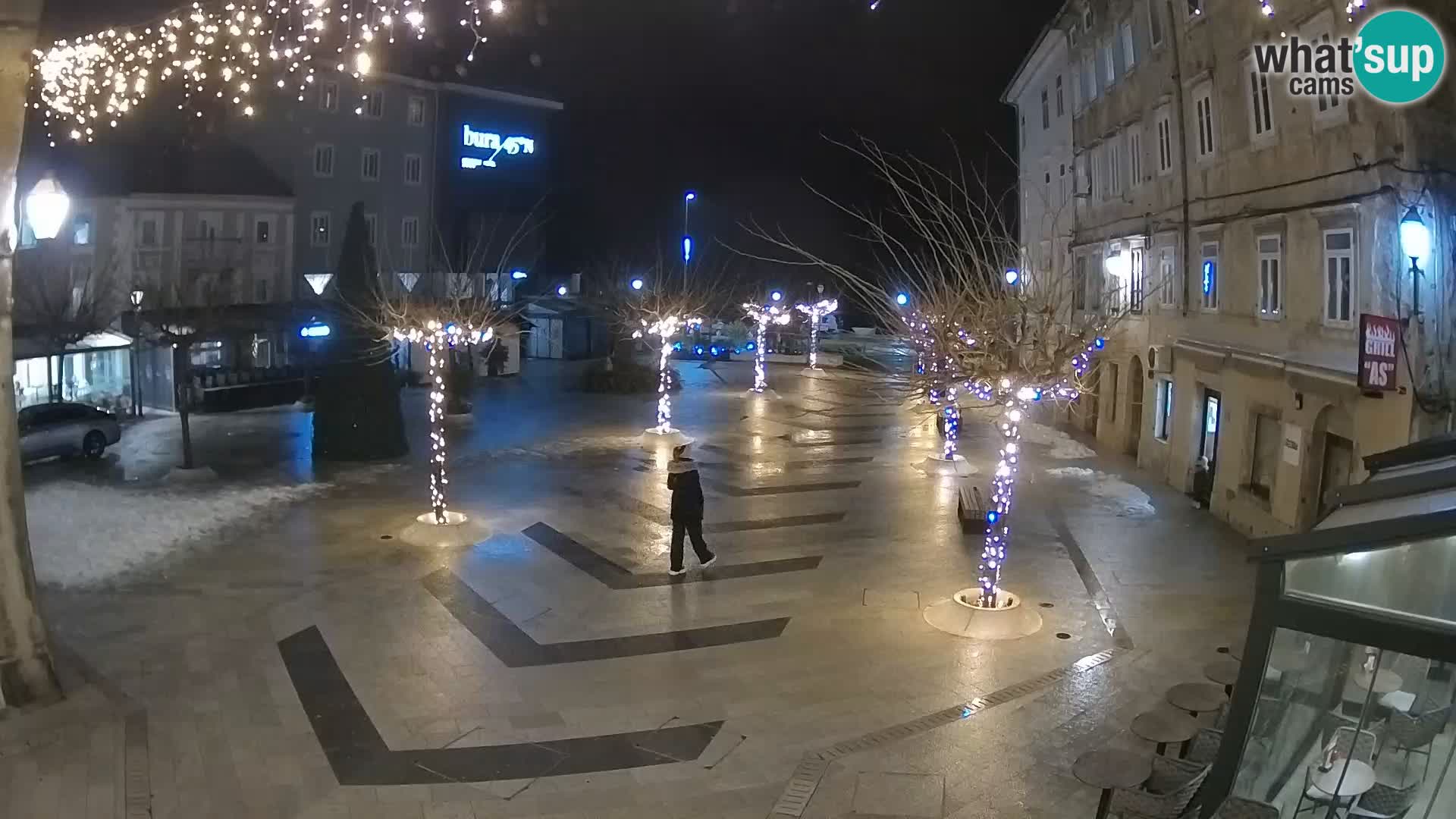 Zentrum der Stadt Senj – Pavlin platz – Live Cam Dalmatia