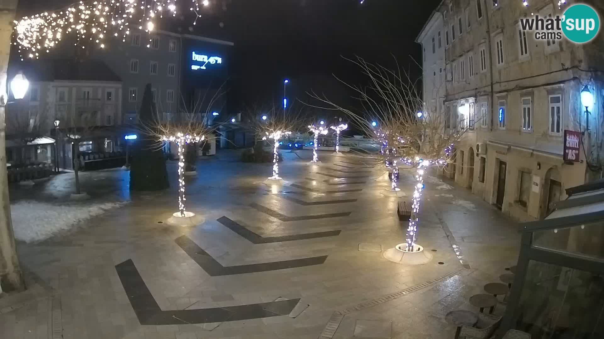 Center of Senj city – Pavlin square – Live Cam Dalmatia