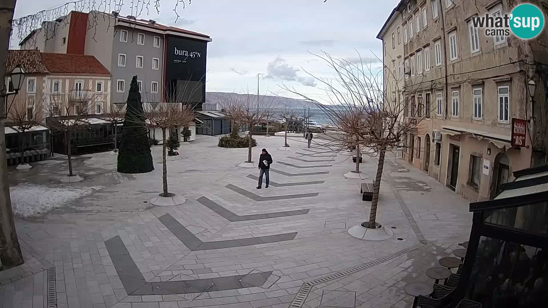Centre de la ville de Senj – Place Pavlin – Live Cam Dalmatie