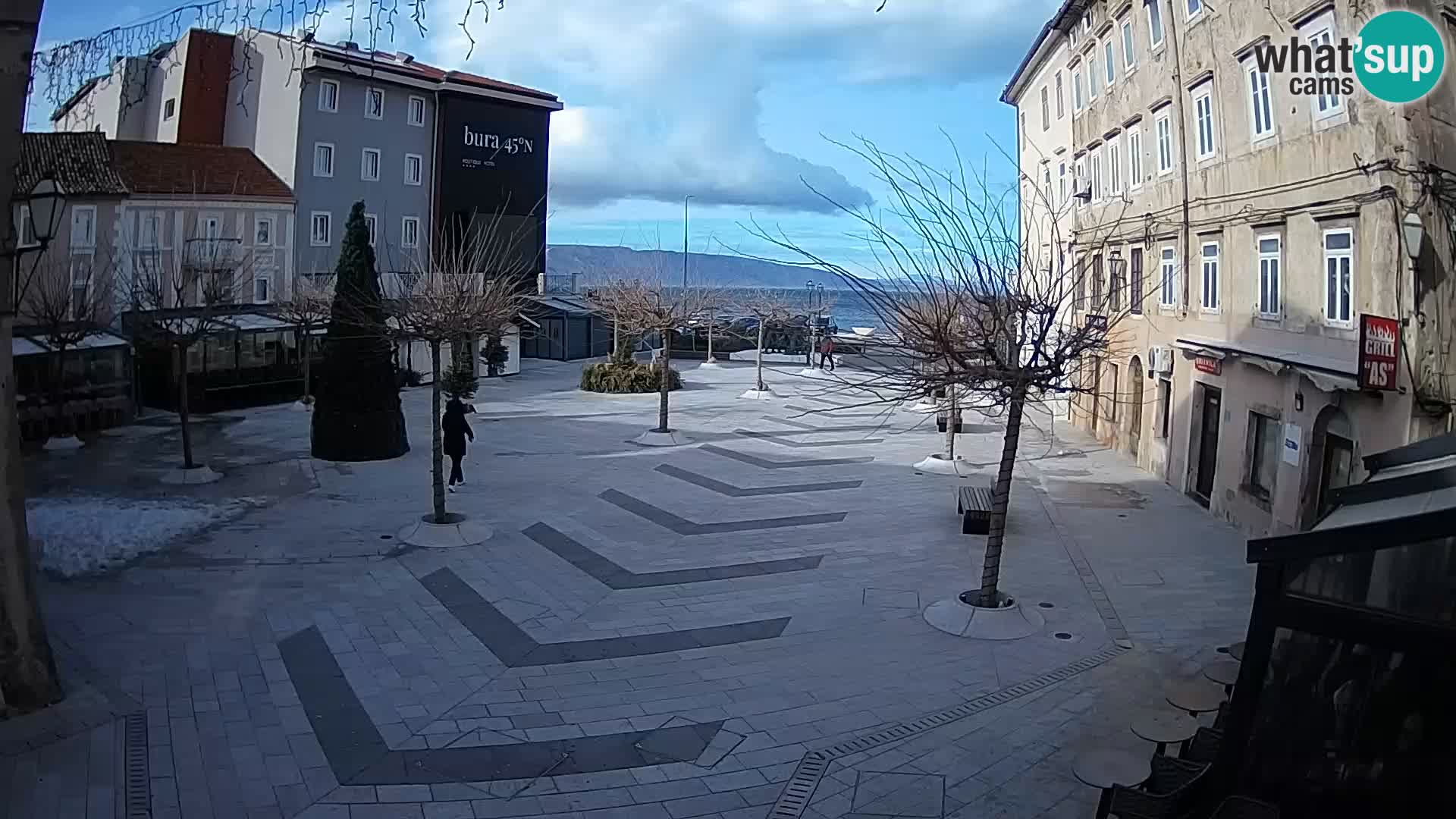 Centro della città di Senj – Piazza Pavlin – Live Cam Dalmazia