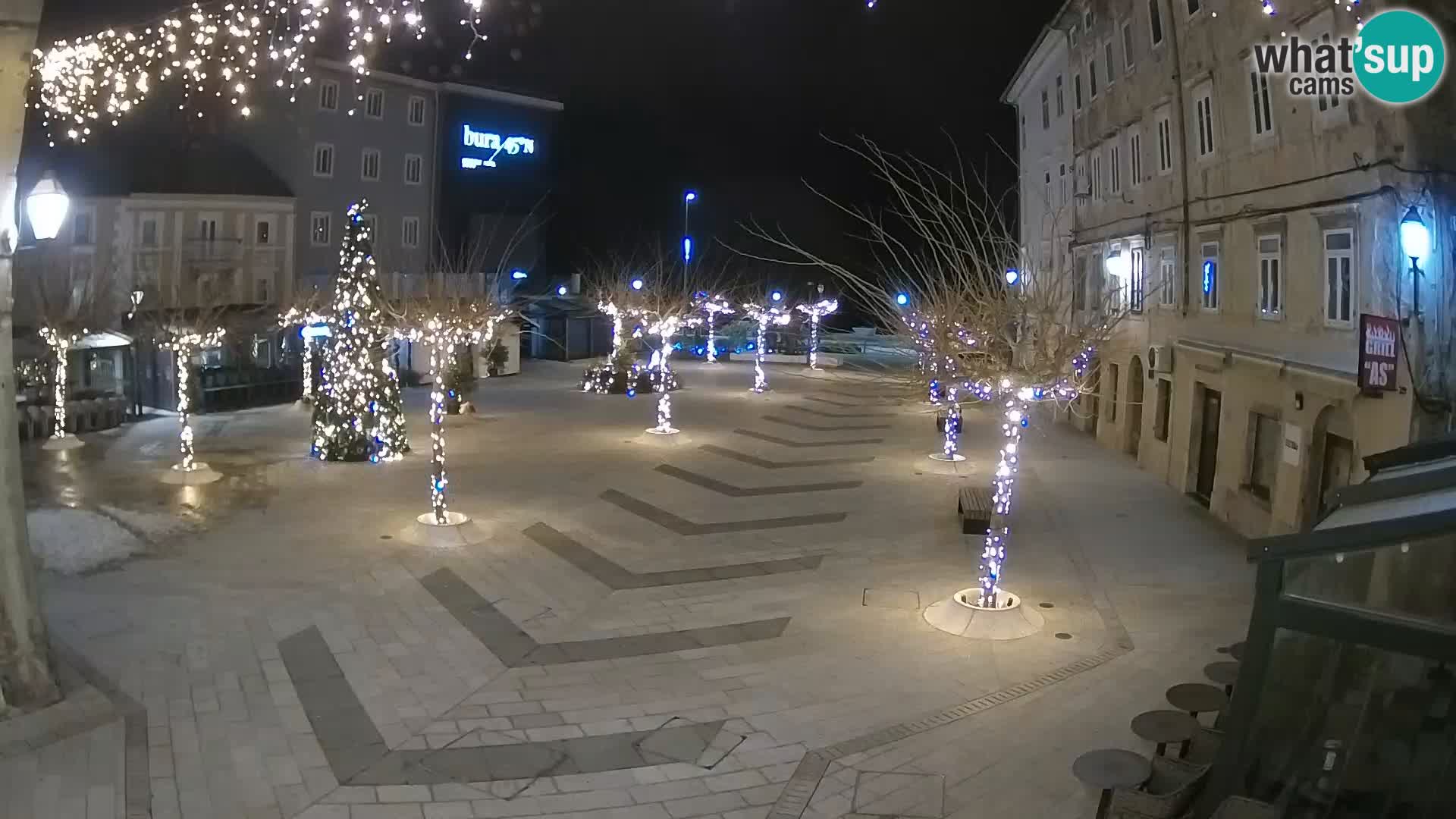 Center of Senj city – Pavlin square – Live Cam Dalmatia