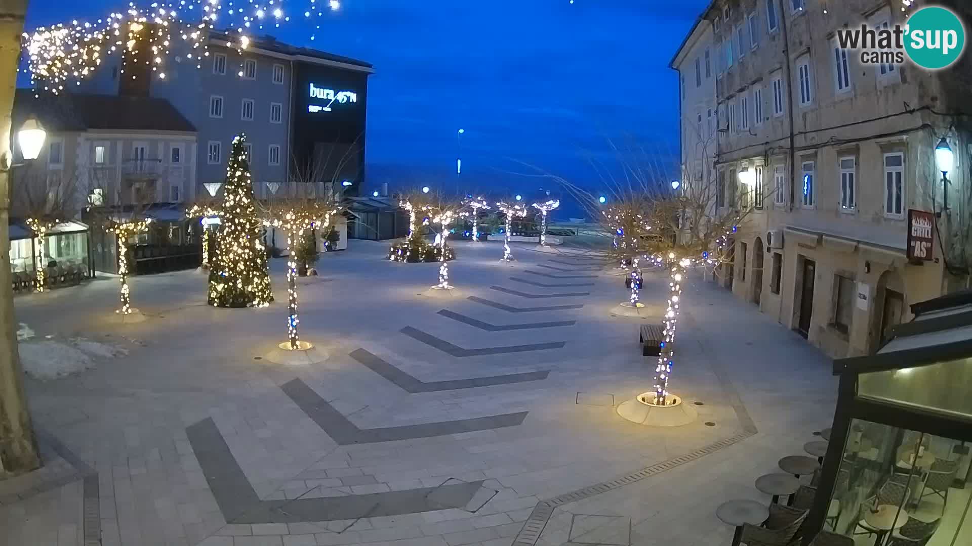 Centre de la ville de Senj – Place Pavlin – Live Cam Dalmatie