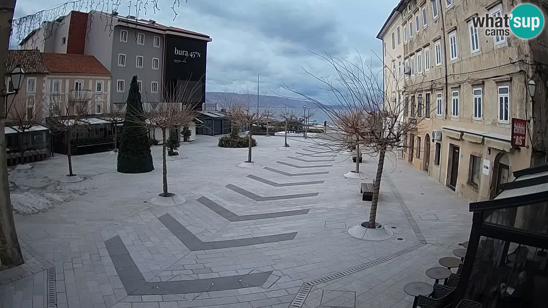 Centre de la ville de Senj – Place Pavlin – Live Cam Dalmatie