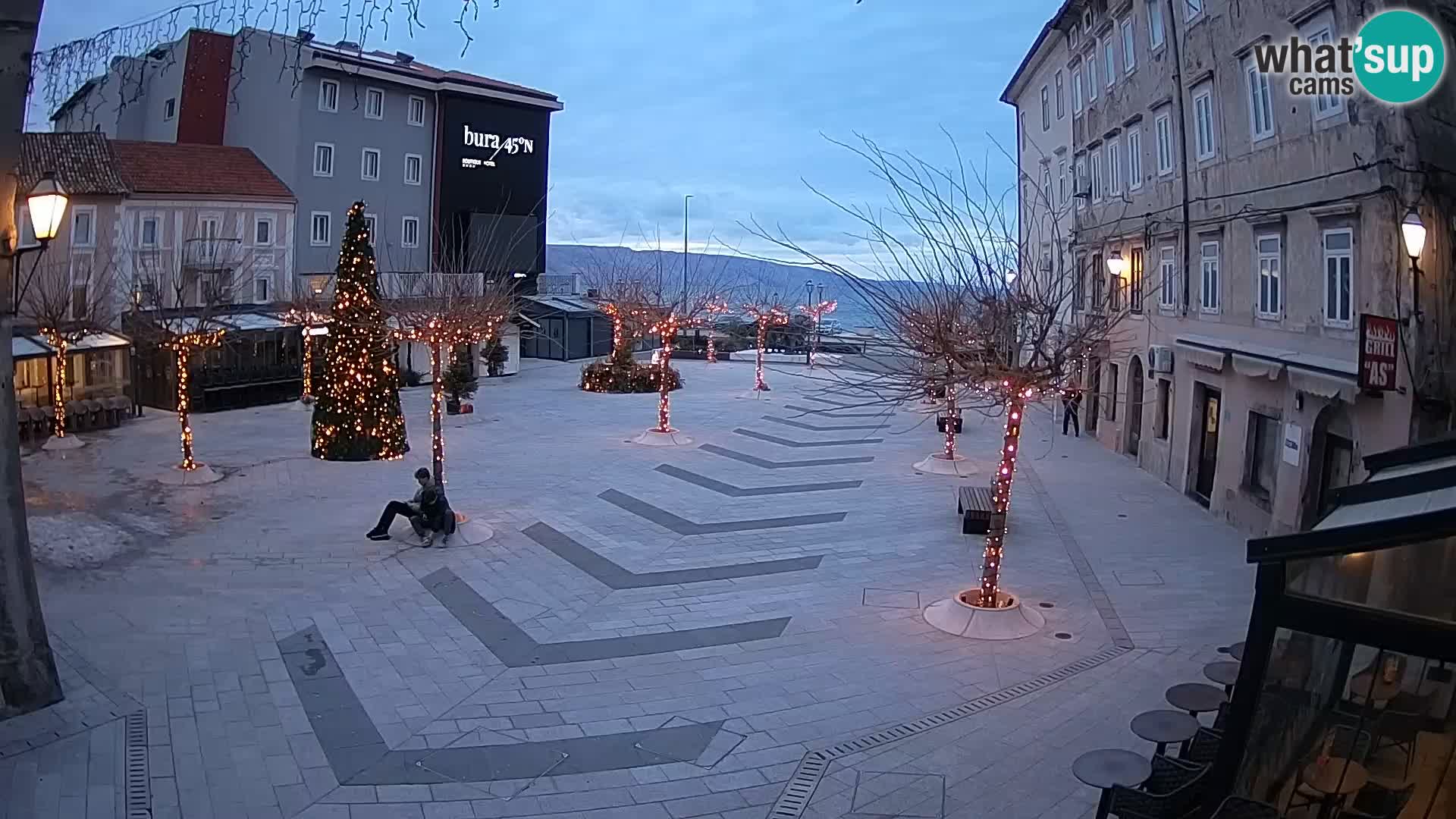 Centre de la ville de Senj – Place Pavlin – Live Cam Dalmatie