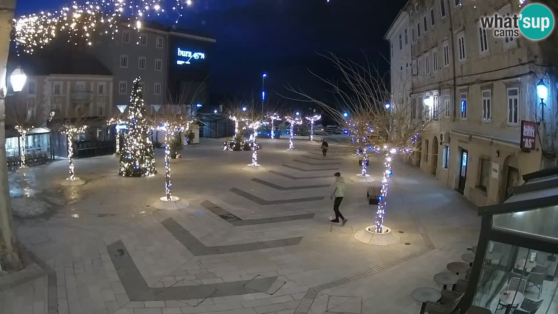 Centre de la ville de Senj – Place Pavlin – Live Cam Dalmatie
