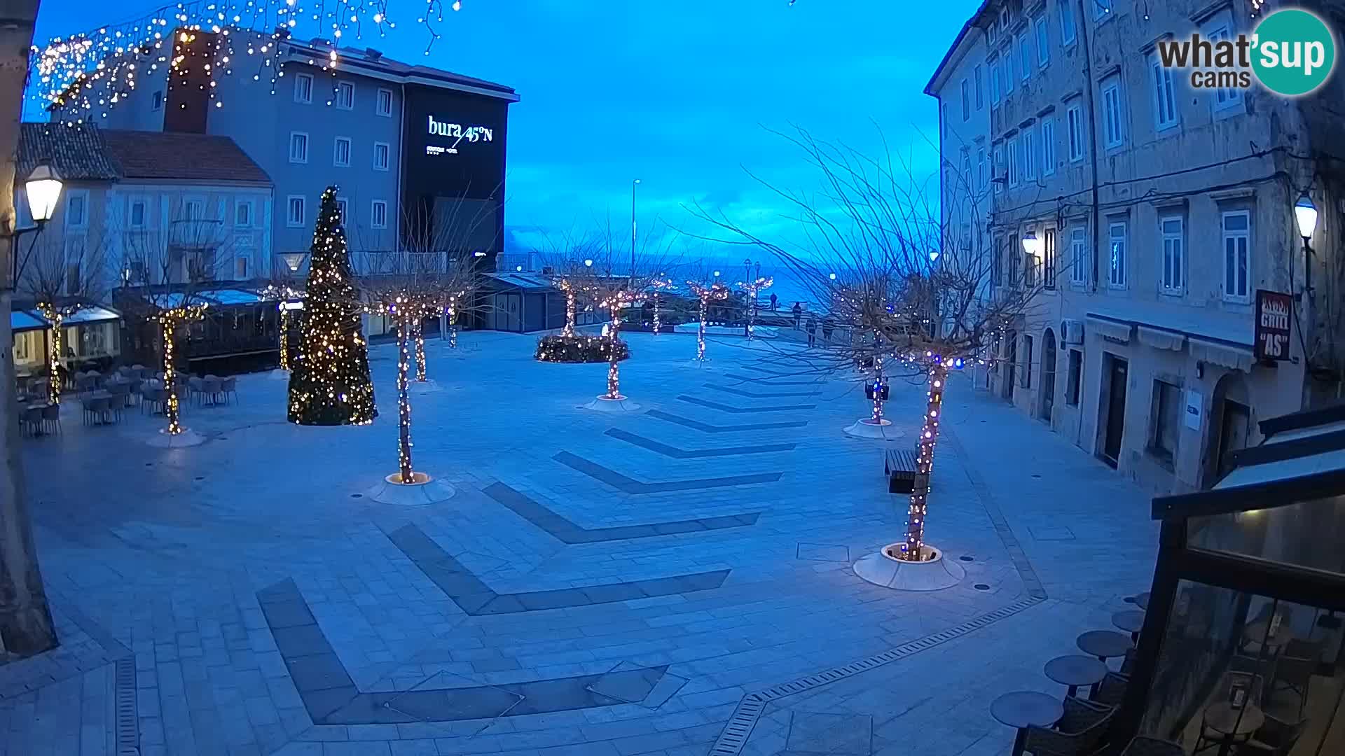 Centre de la ville de Senj – Place Pavlin – Live Cam Dalmatie