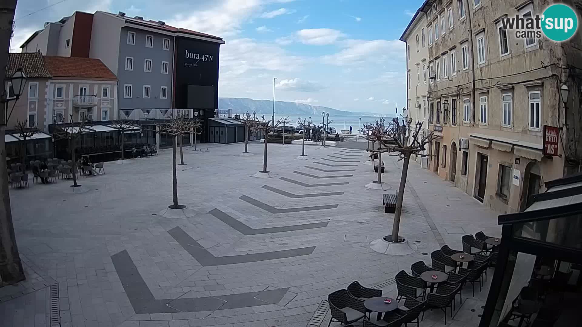 Center of Senj city – Pavlin square – Live Cam Dalmatia