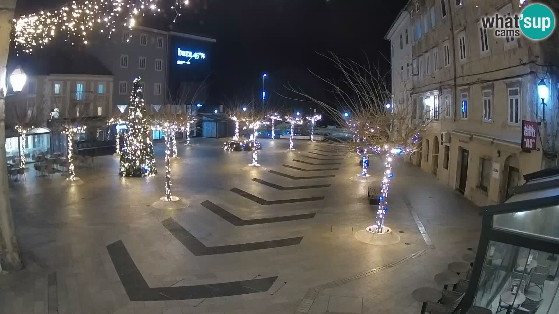 Centre de la ville de Senj – Place Pavlin – Live Cam Dalmatie