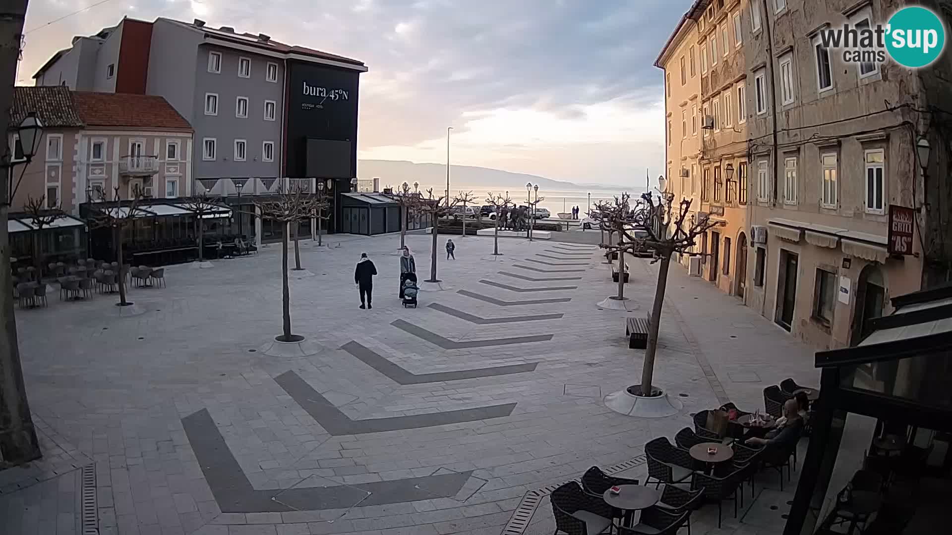 Centro della città di Senj – Piazza Pavlin – Live Cam Dalmazia