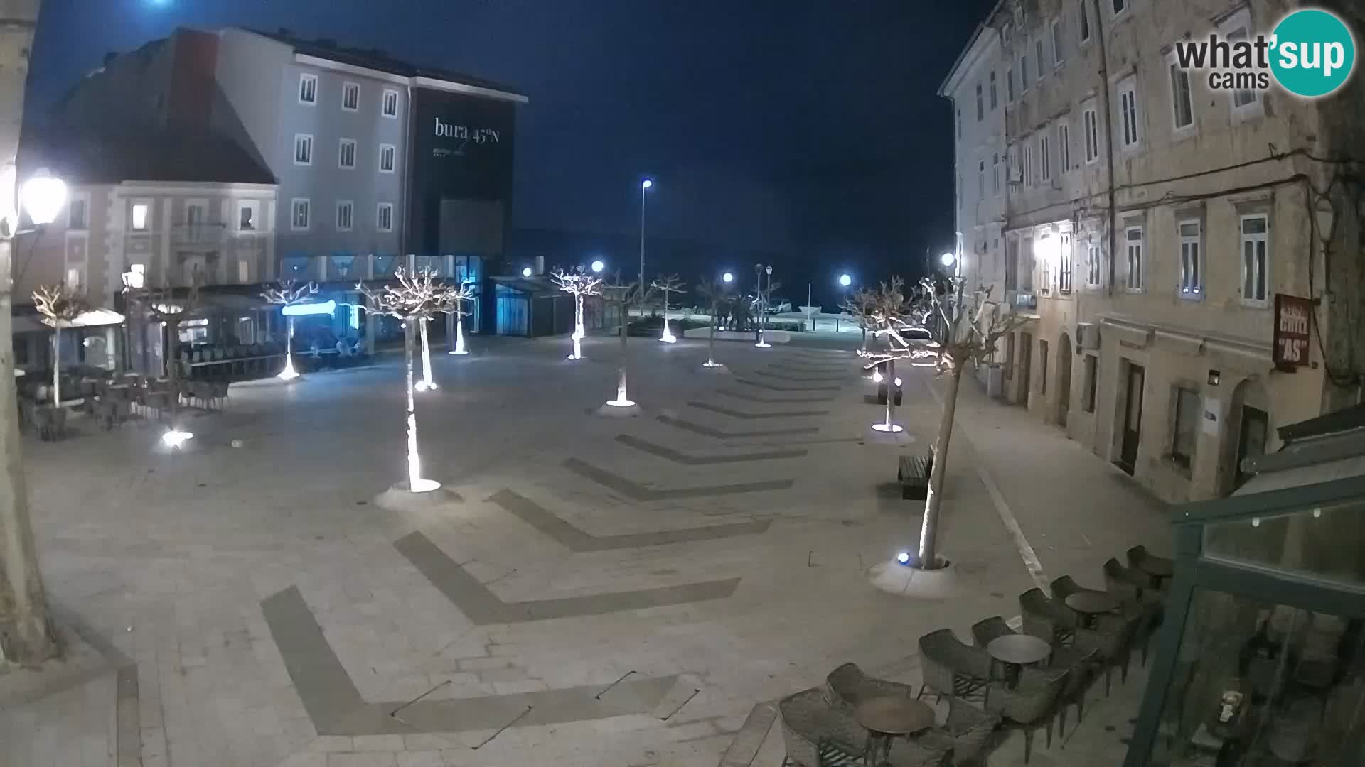 Centro della città di Senj – Piazza Pavlin – Live Cam Dalmazia