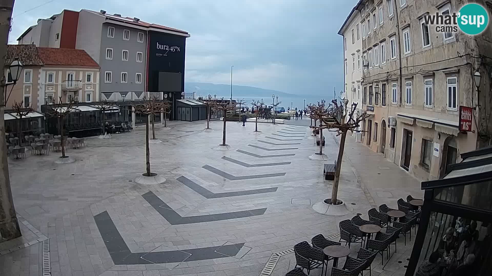 Centre de la ville de Senj – Place Pavlin – Live Cam Dalmatie