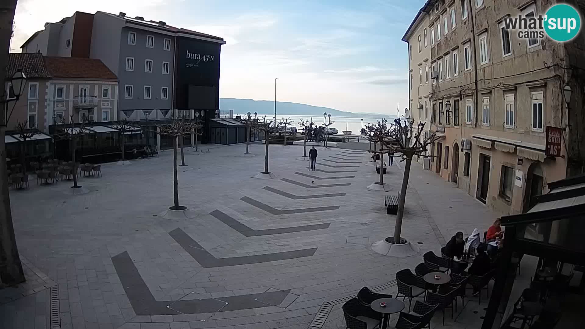 Centro della città di Senj – Piazza Pavlin – Live Cam Dalmazia