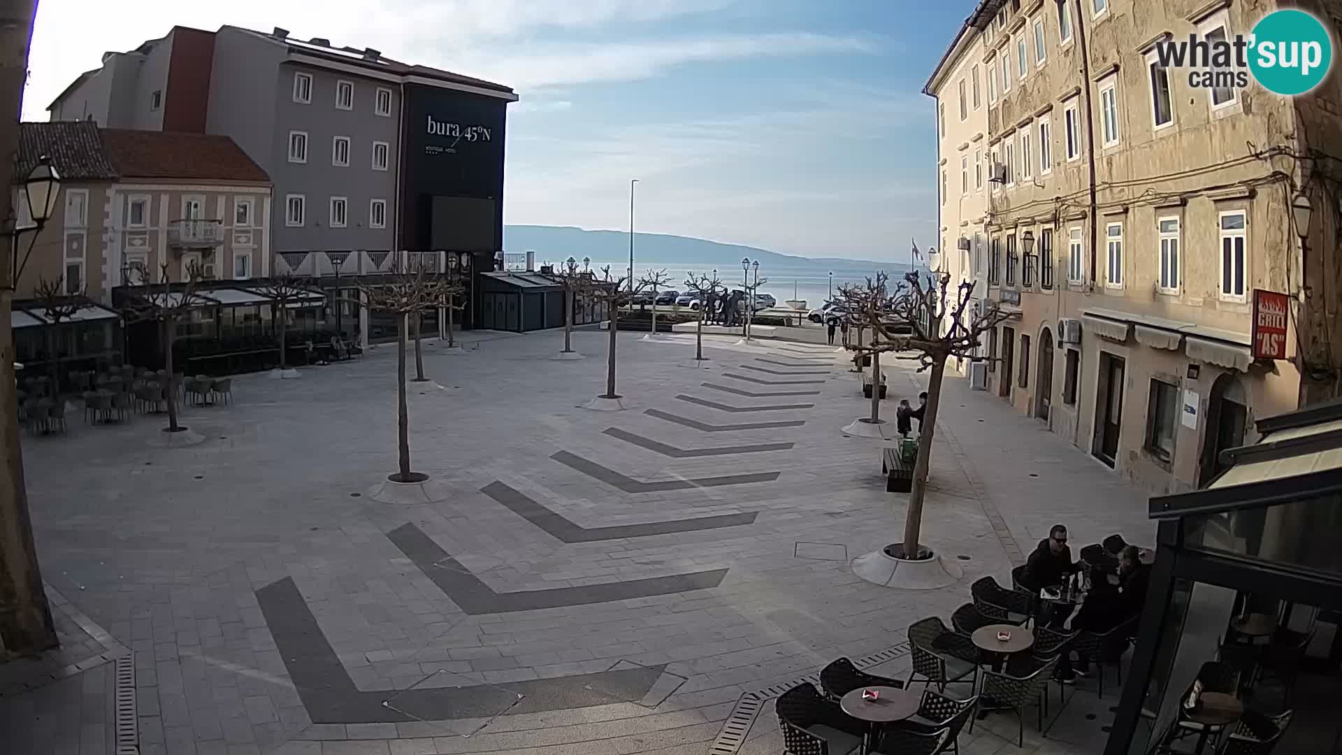 Center of Senj city – Pavlin square – Live Cam Dalmatia