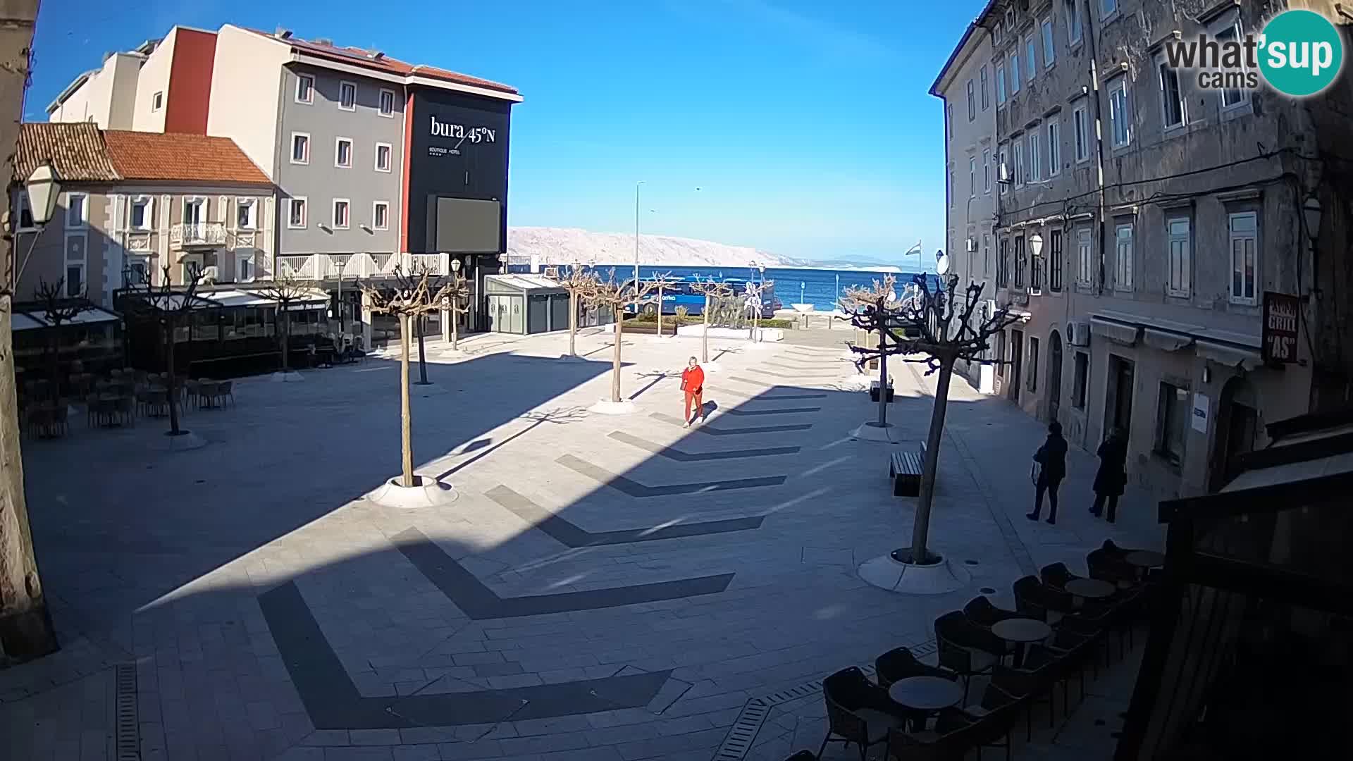 Center of Senj city – Pavlin square – Live Cam Dalmatia