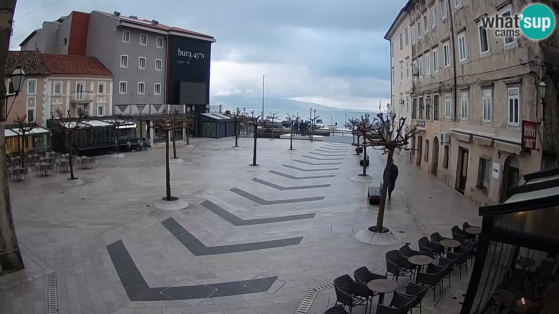 Centro della città di Senj – Piazza Pavlin – Live Cam Dalmazia