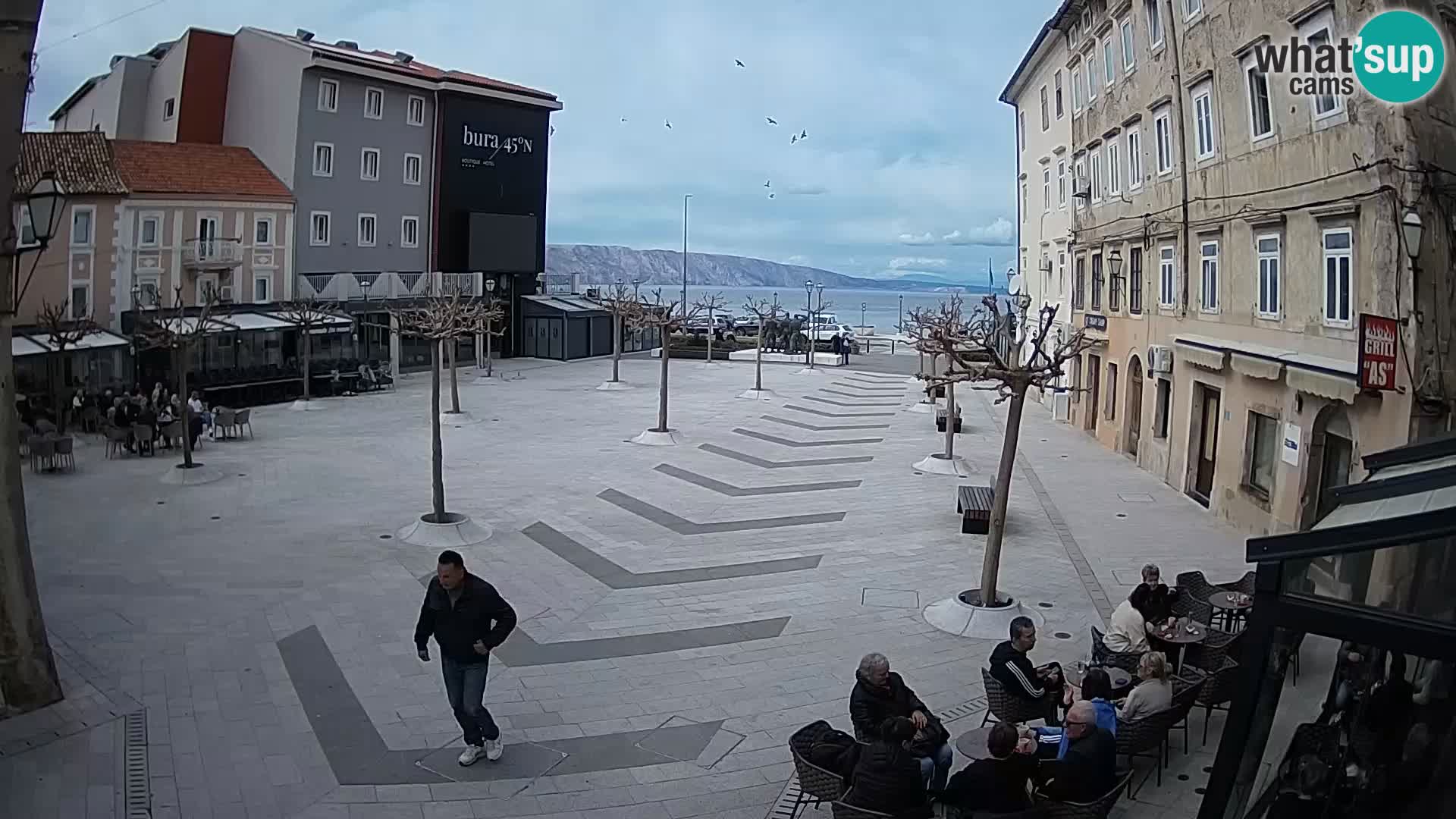 Center of Senj city – Pavlin square – Live Cam Dalmatia