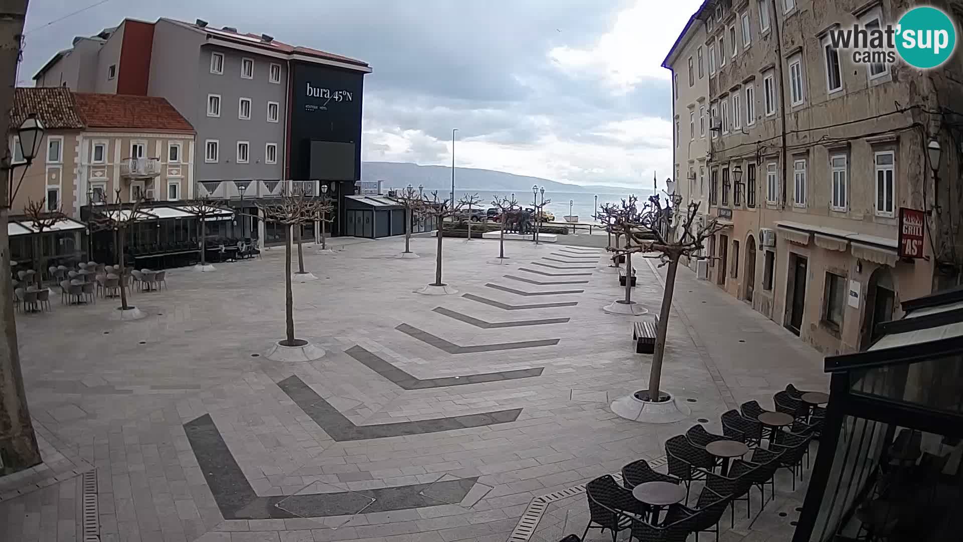 Center of Senj city – Pavlin square – Live Cam Dalmatia