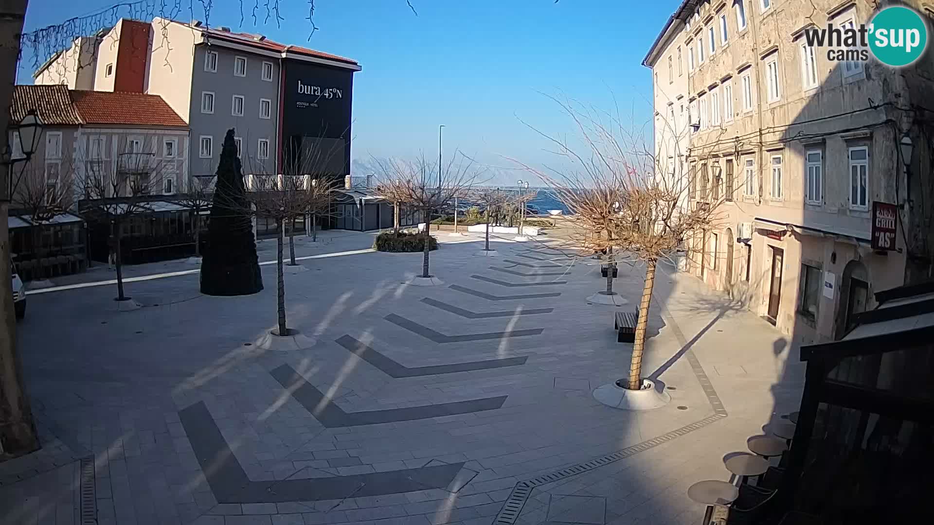Center of Senj city – Pavlin square – Live Cam Dalmatia