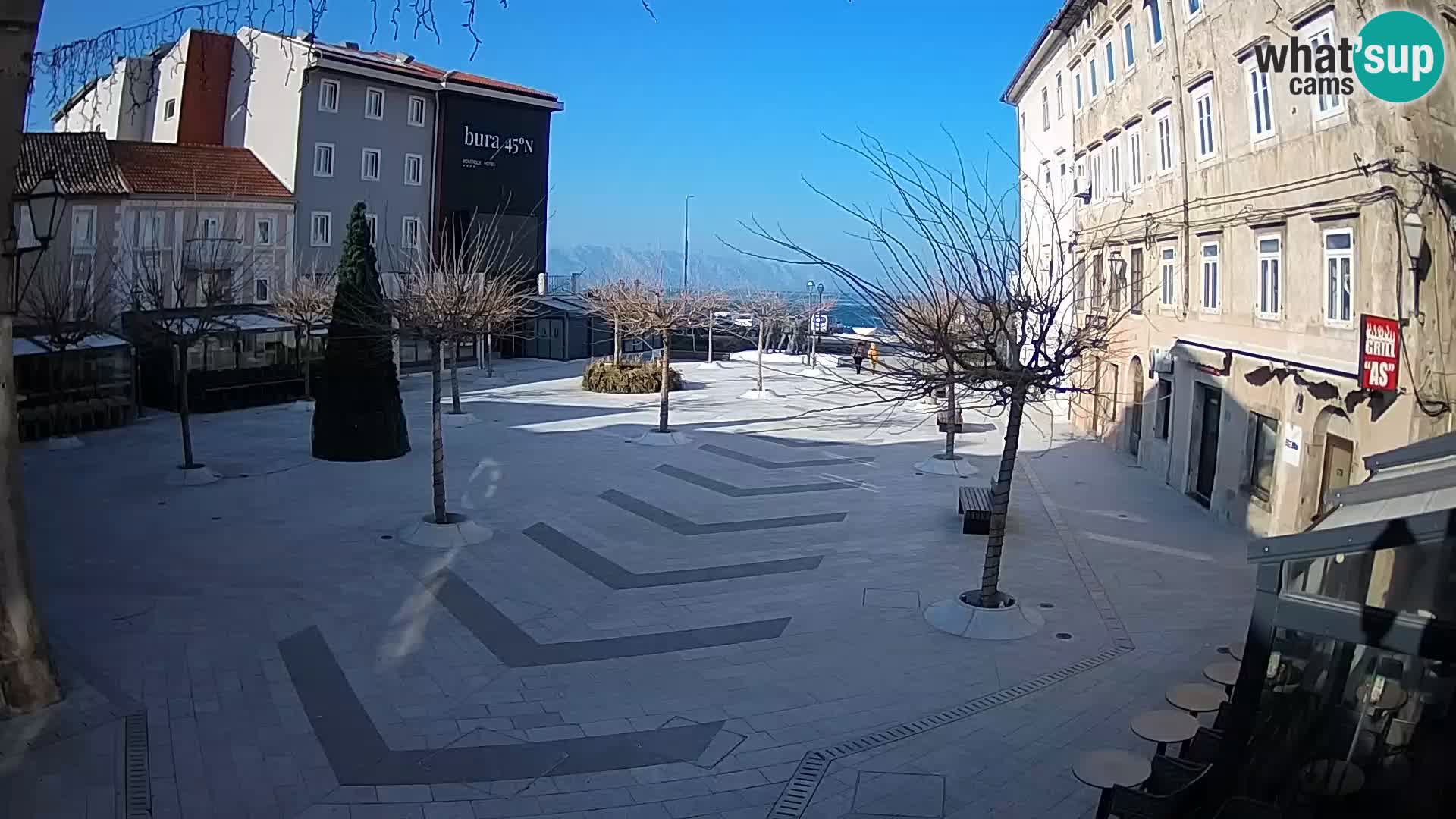 Center of Senj city – Pavlin square – Live Cam Dalmatia