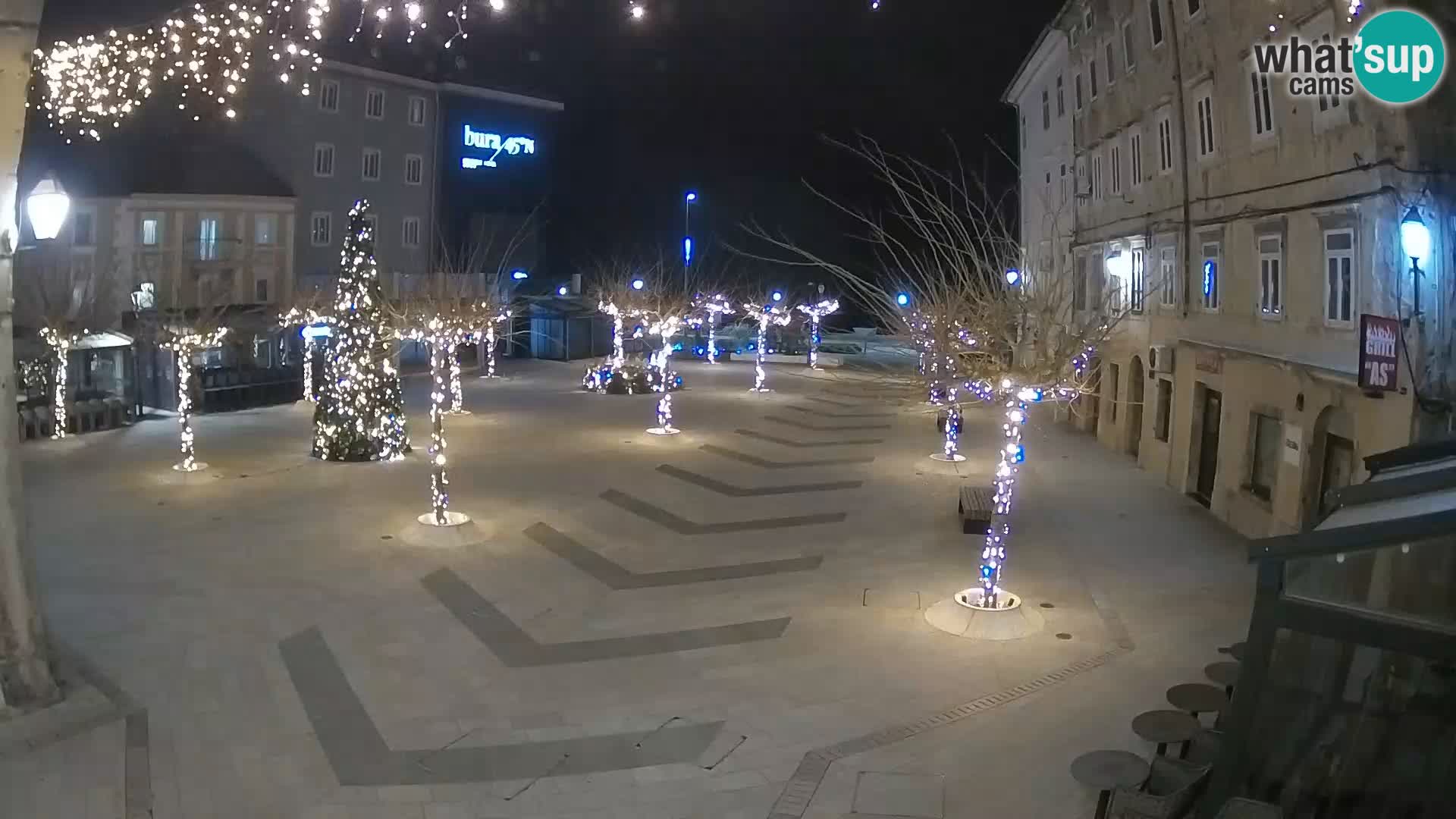 Center of Senj city – Pavlin square – Live Cam Dalmatia