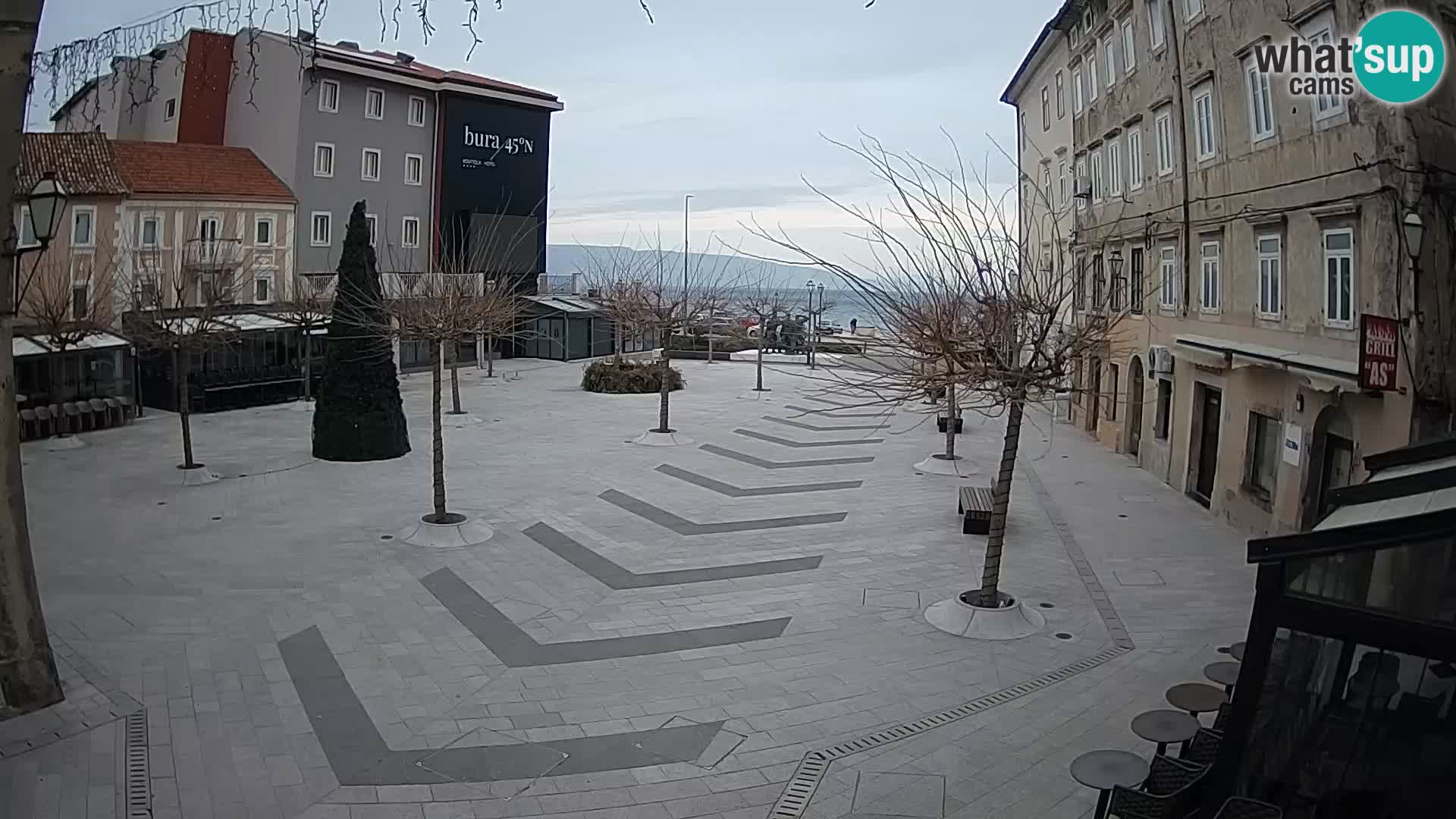 Center of Senj city – Pavlin square – Live Cam Dalmatia