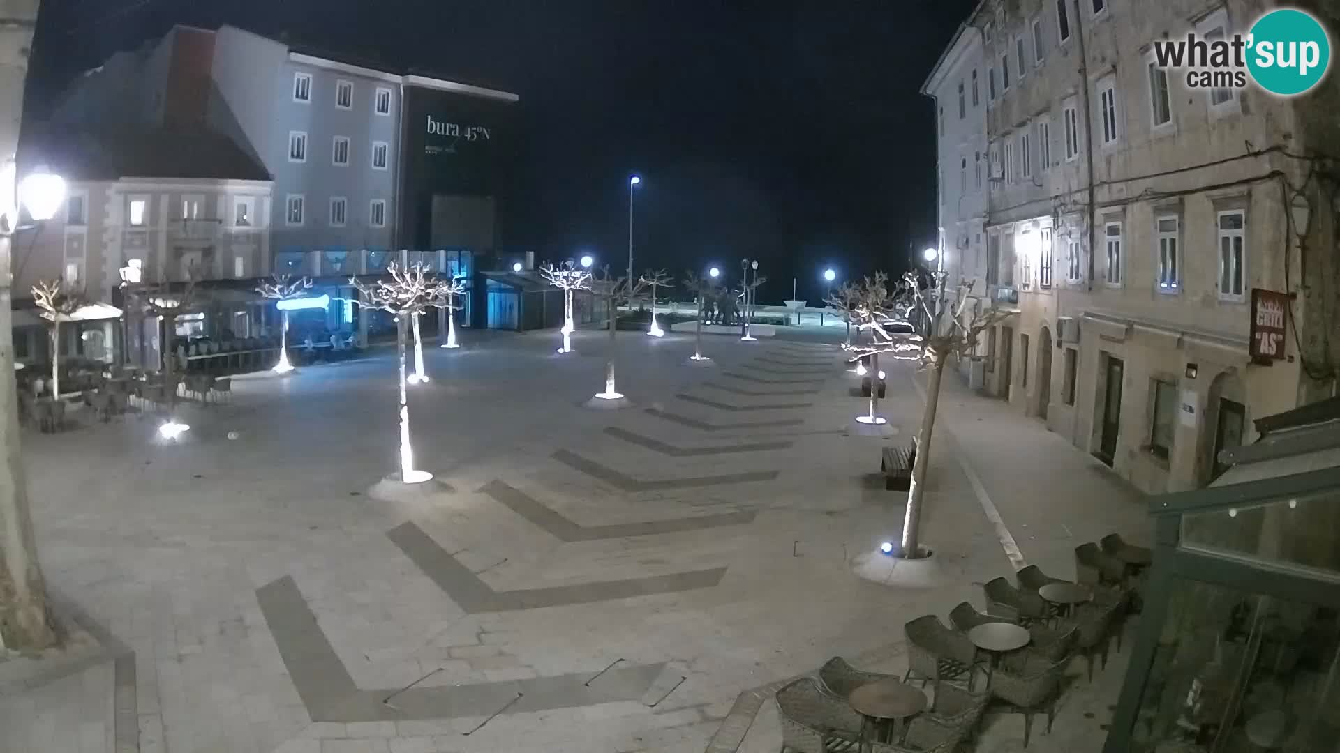 Center of Senj city – Pavlin square – Live Cam Dalmatia