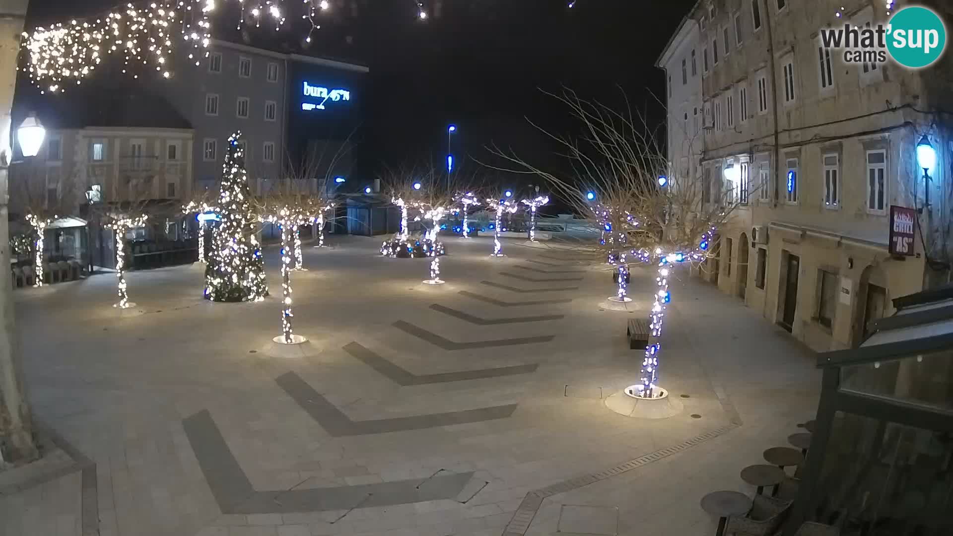 Centre de la ville de Senj – Place Pavlin – Live Cam Dalmatie