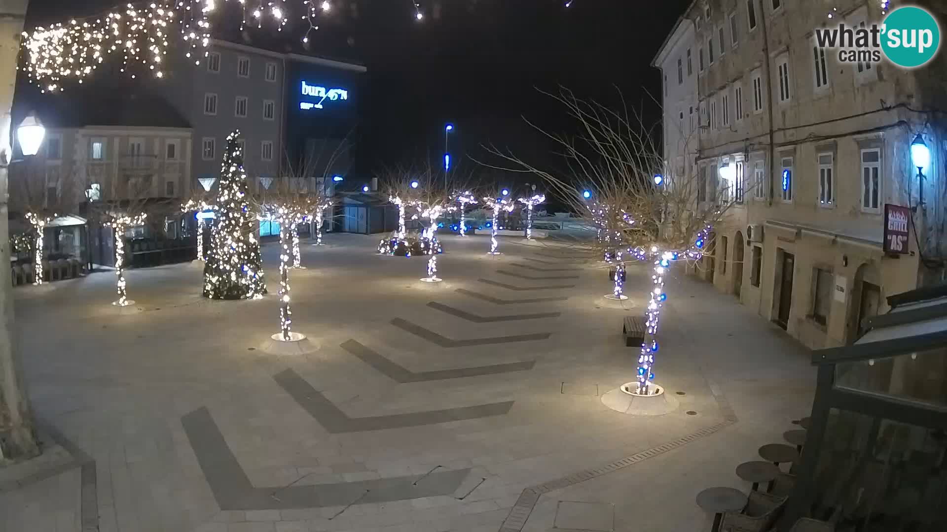 Centre de la ville de Senj – Place Pavlin – Live Cam Dalmatie