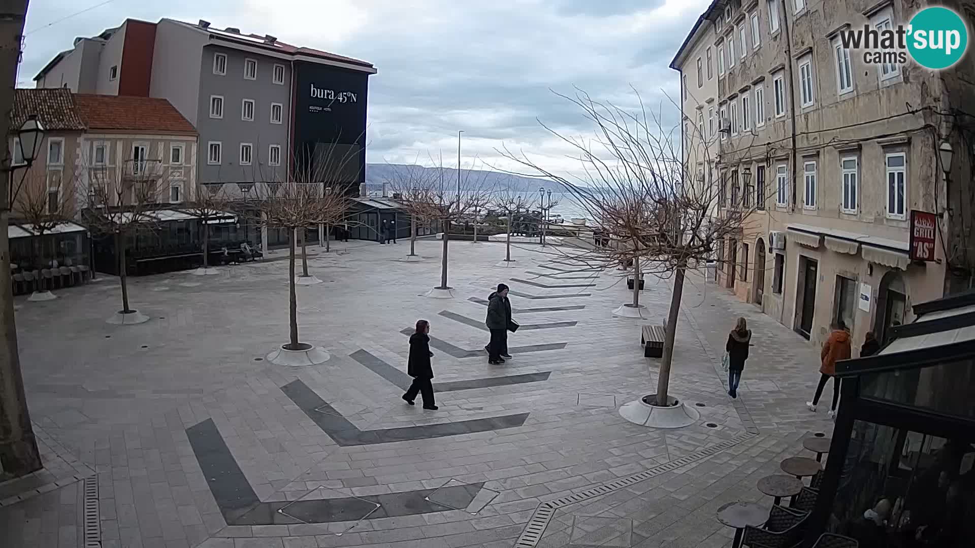 Center of Senj city – Pavlin square – Live Cam Dalmatia