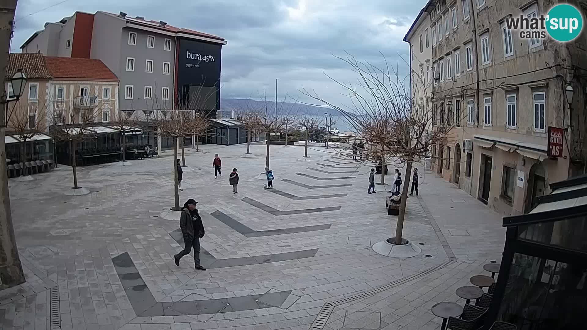 Center of Senj city – Pavlin square – Live Cam Dalmatia