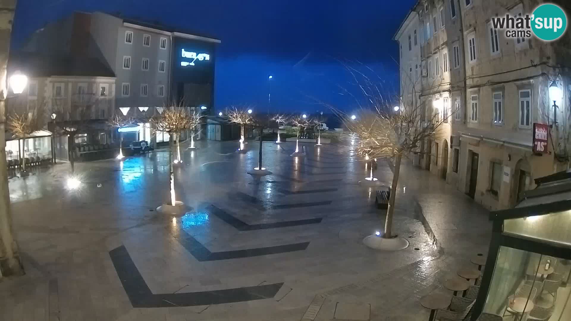 Centre de la ville de Senj – Place Pavlin – Live Cam Dalmatie