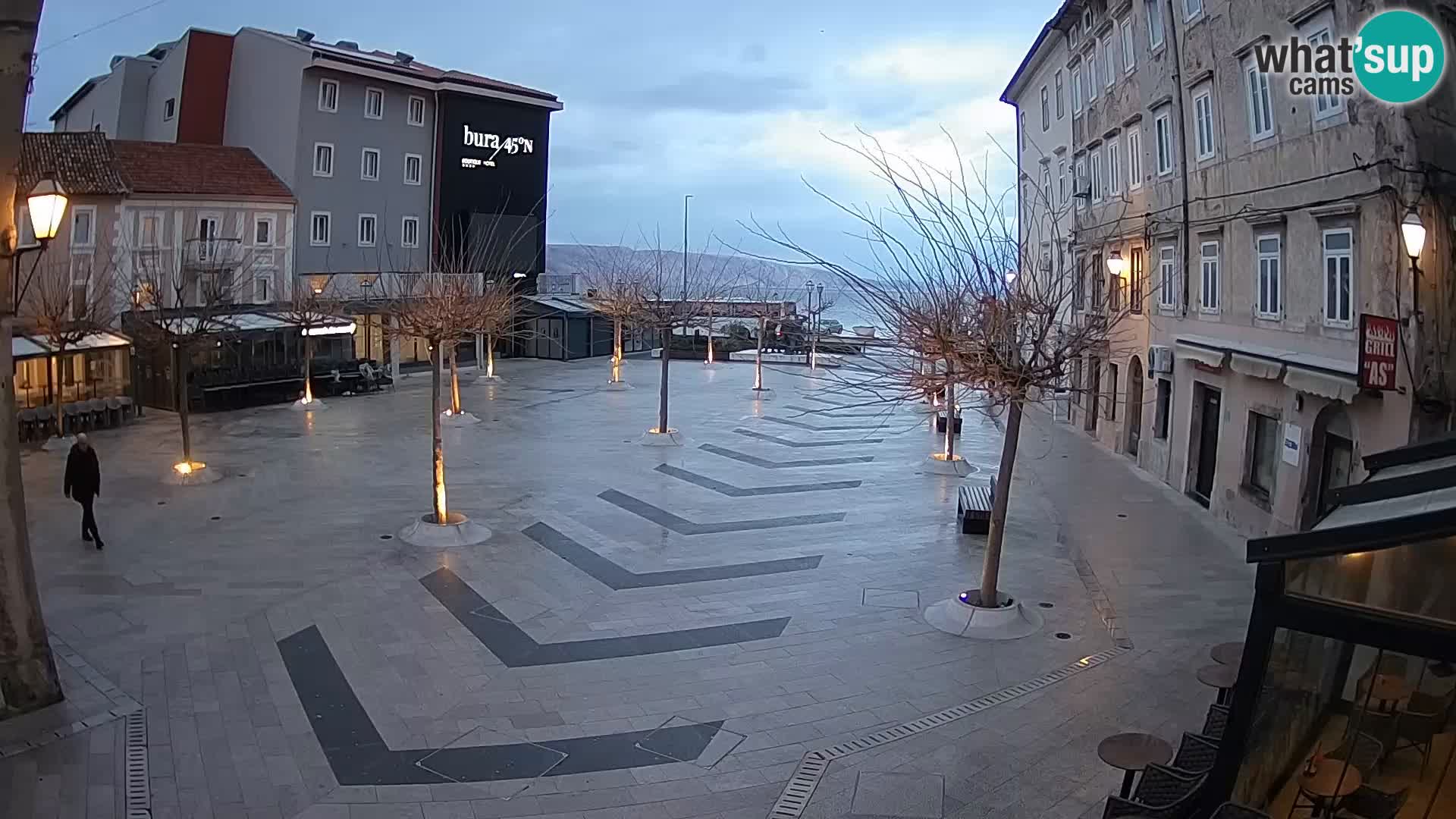 Center of Senj city – Pavlin square – Live Cam Dalmatia