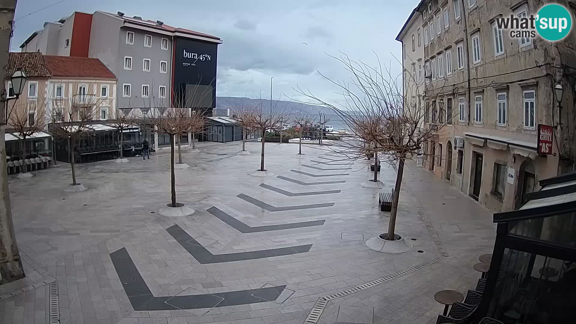 Center of Senj city – Pavlin square – Live Cam Dalmatia