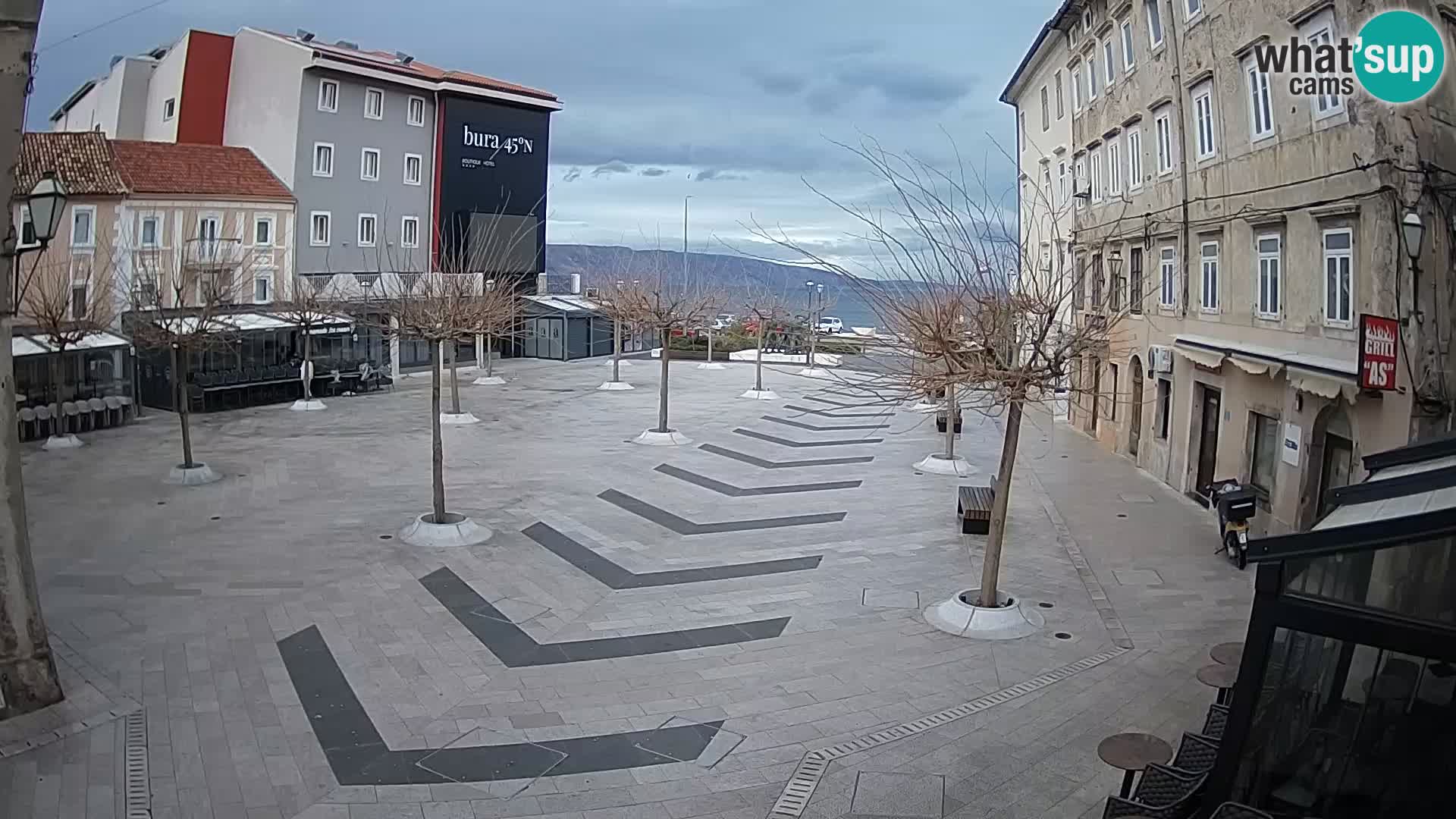 Center of Senj city – Pavlin square – Live Cam Dalmatia