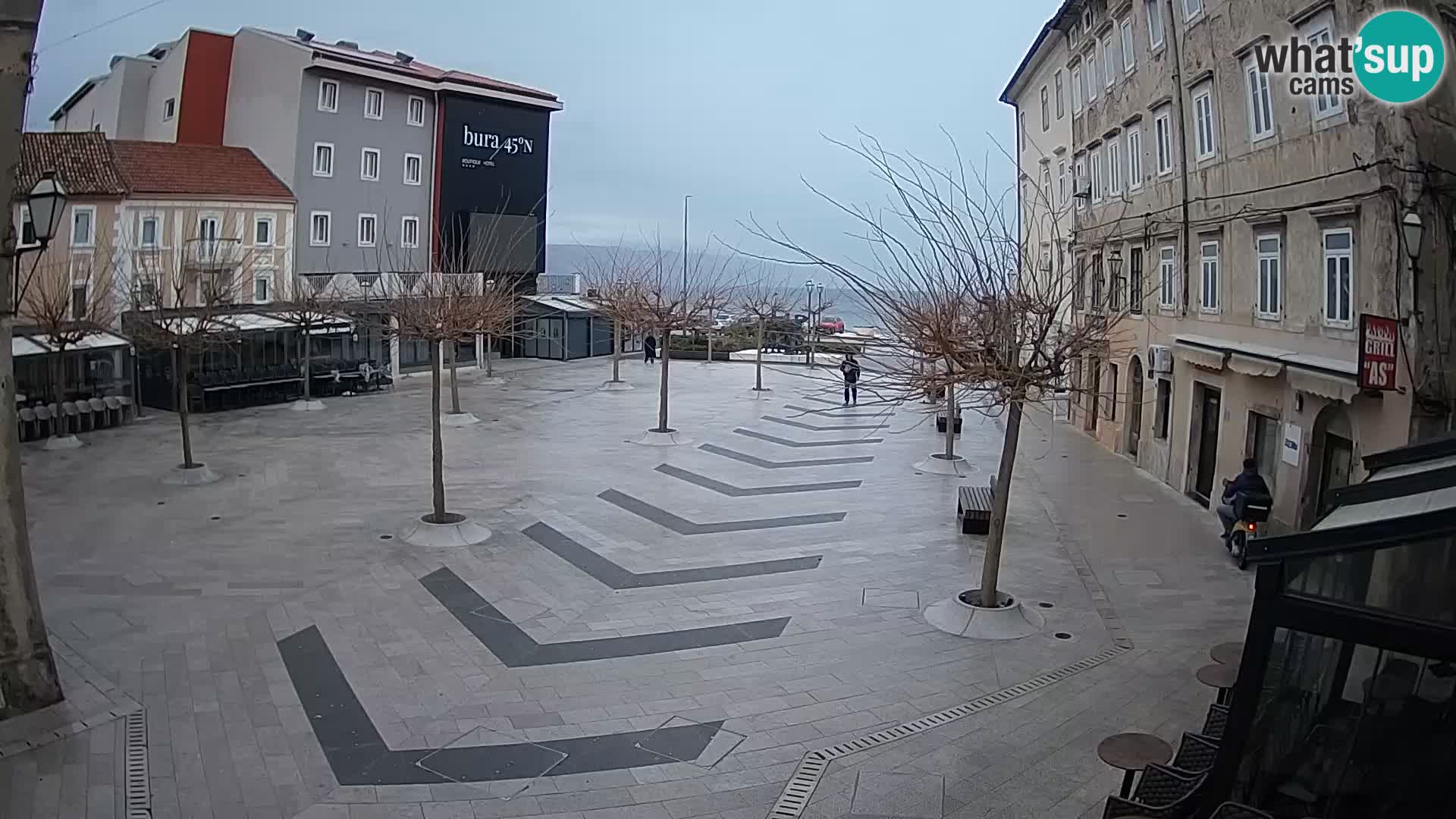 Centre de la ville de Senj – Place Pavlin – Live Cam Dalmatie
