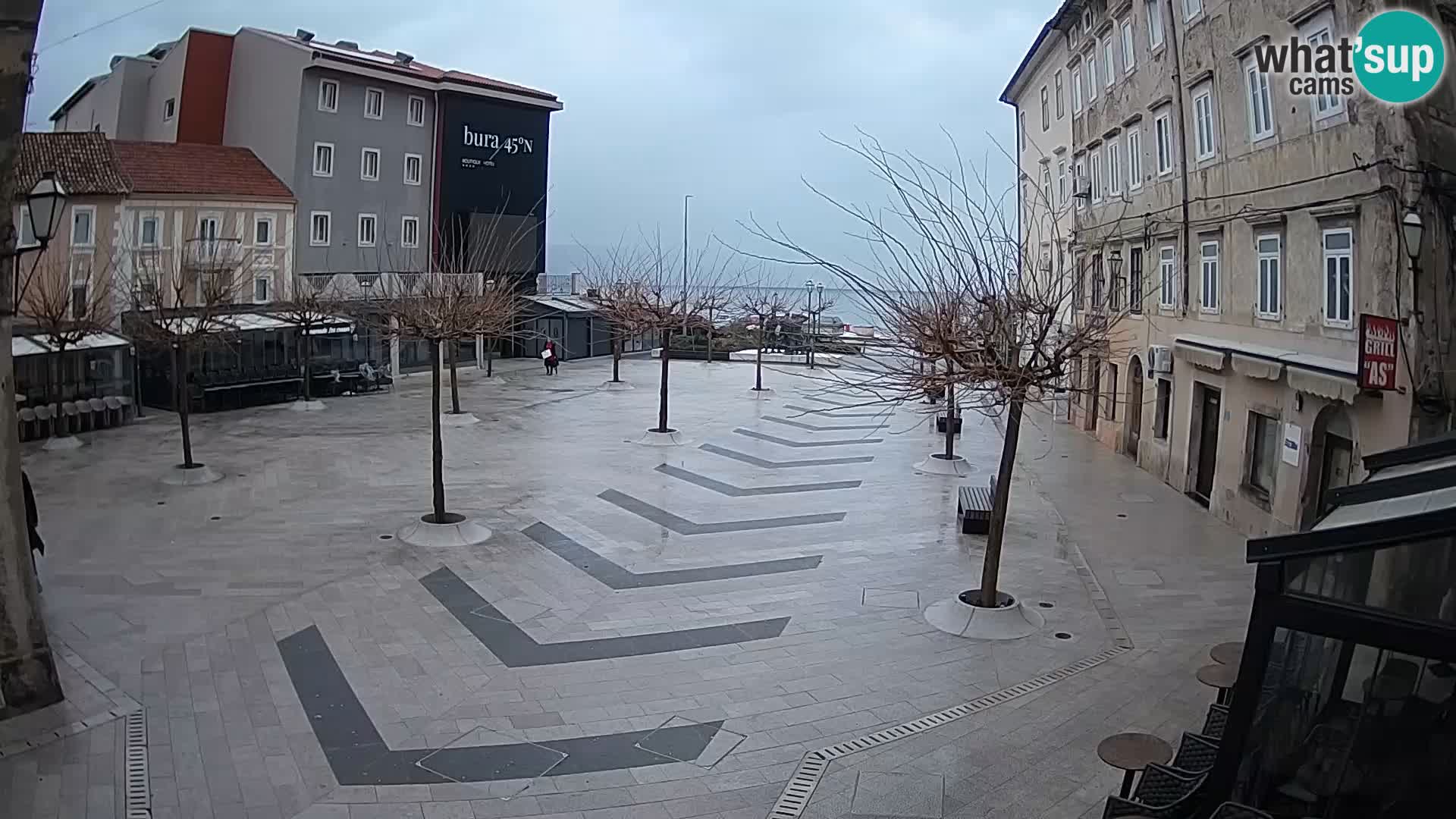 Center of Senj city – Pavlin square – Live Cam Dalmatia