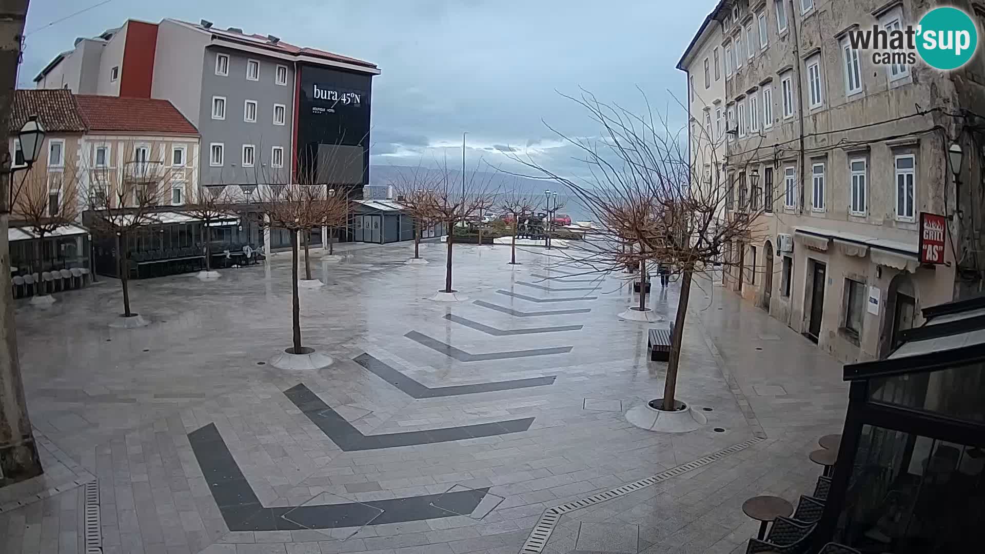 Centre de la ville de Senj – Place Pavlin – Live Cam Dalmatie