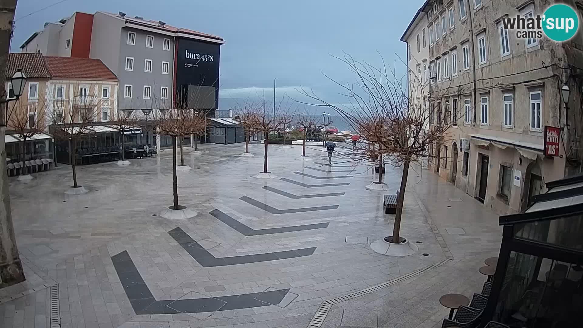 Centro della città di Senj – Piazza Pavlin – Live Cam Dalmazia