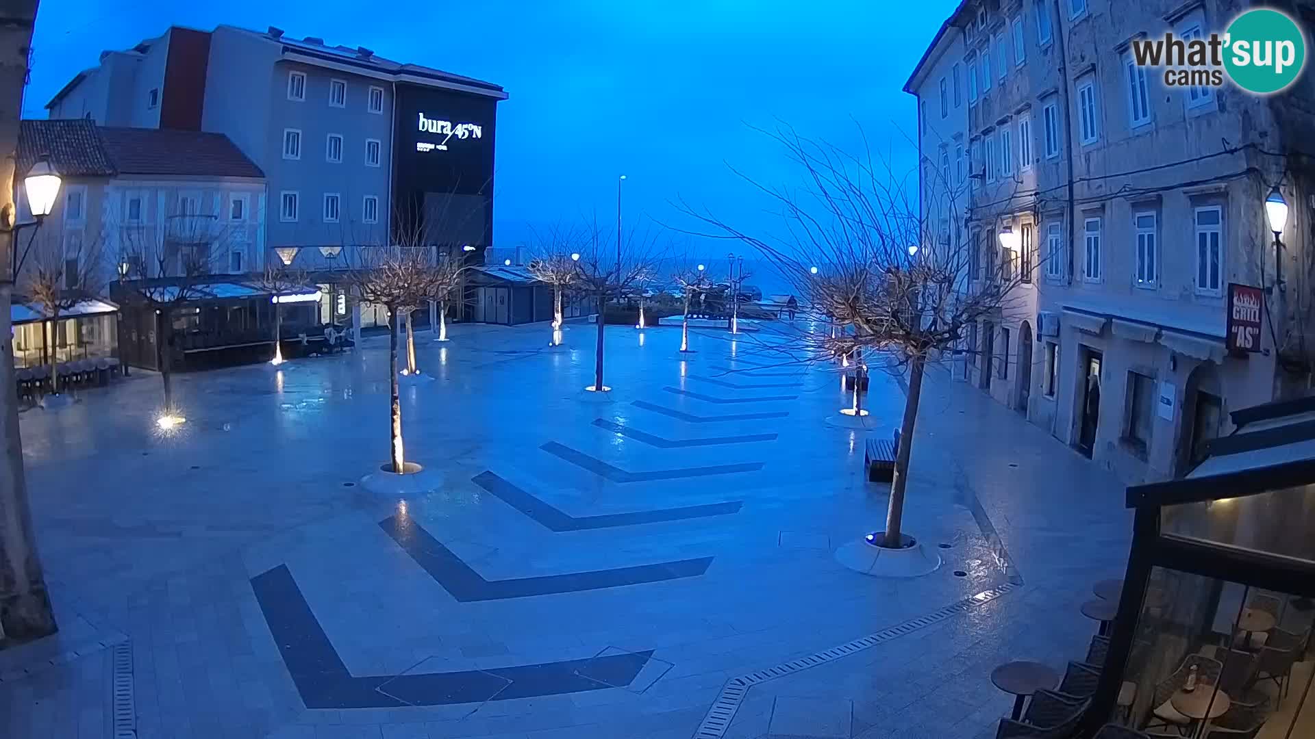 Centre de la ville de Senj – Place Pavlin – Live Cam Dalmatie