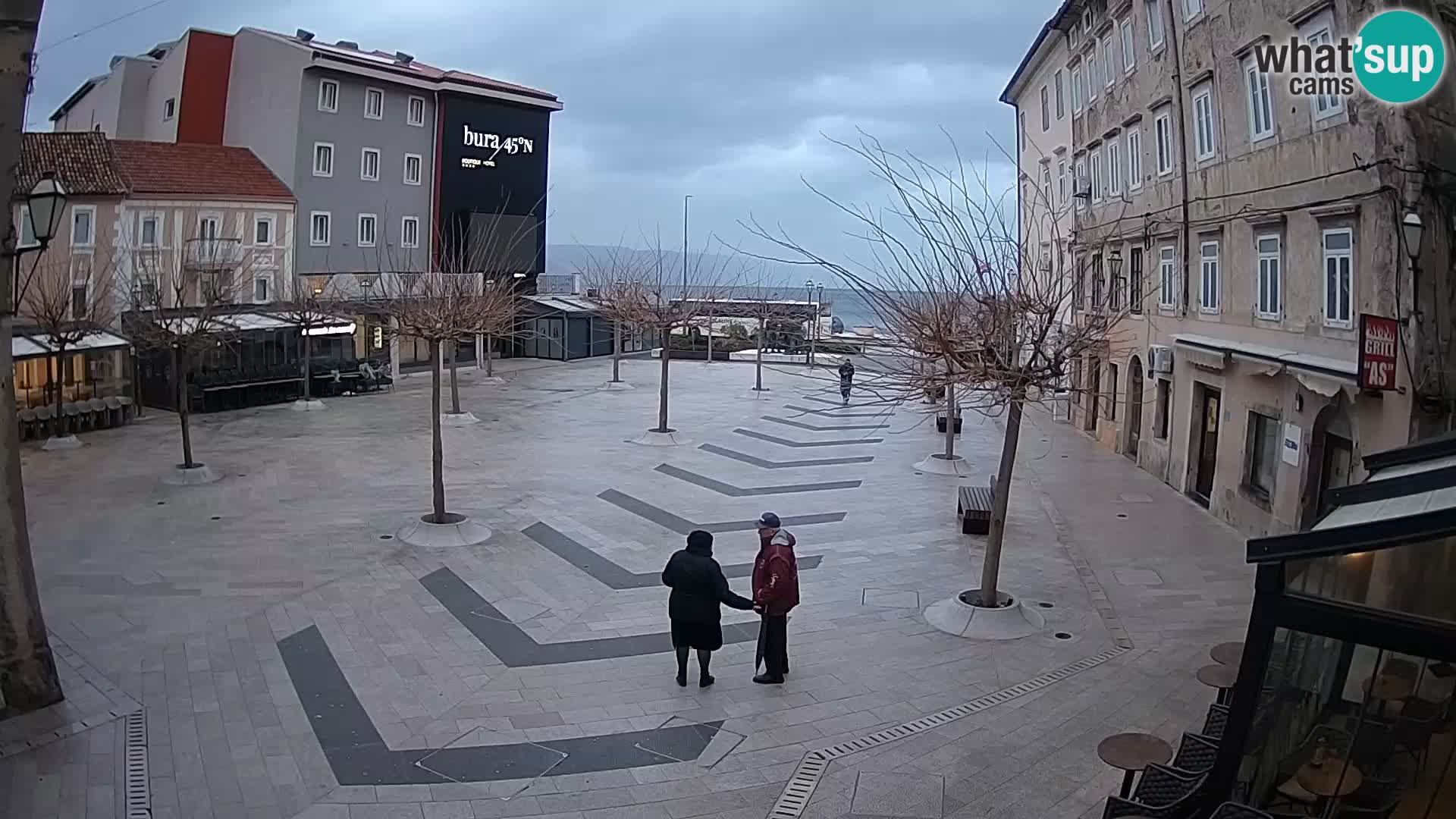 Center of Senj city – Pavlin square – Live Cam Dalmatia