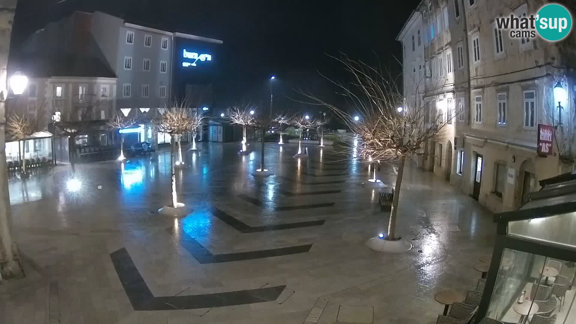 Center of Senj city – Pavlin square – Live Cam Dalmatia