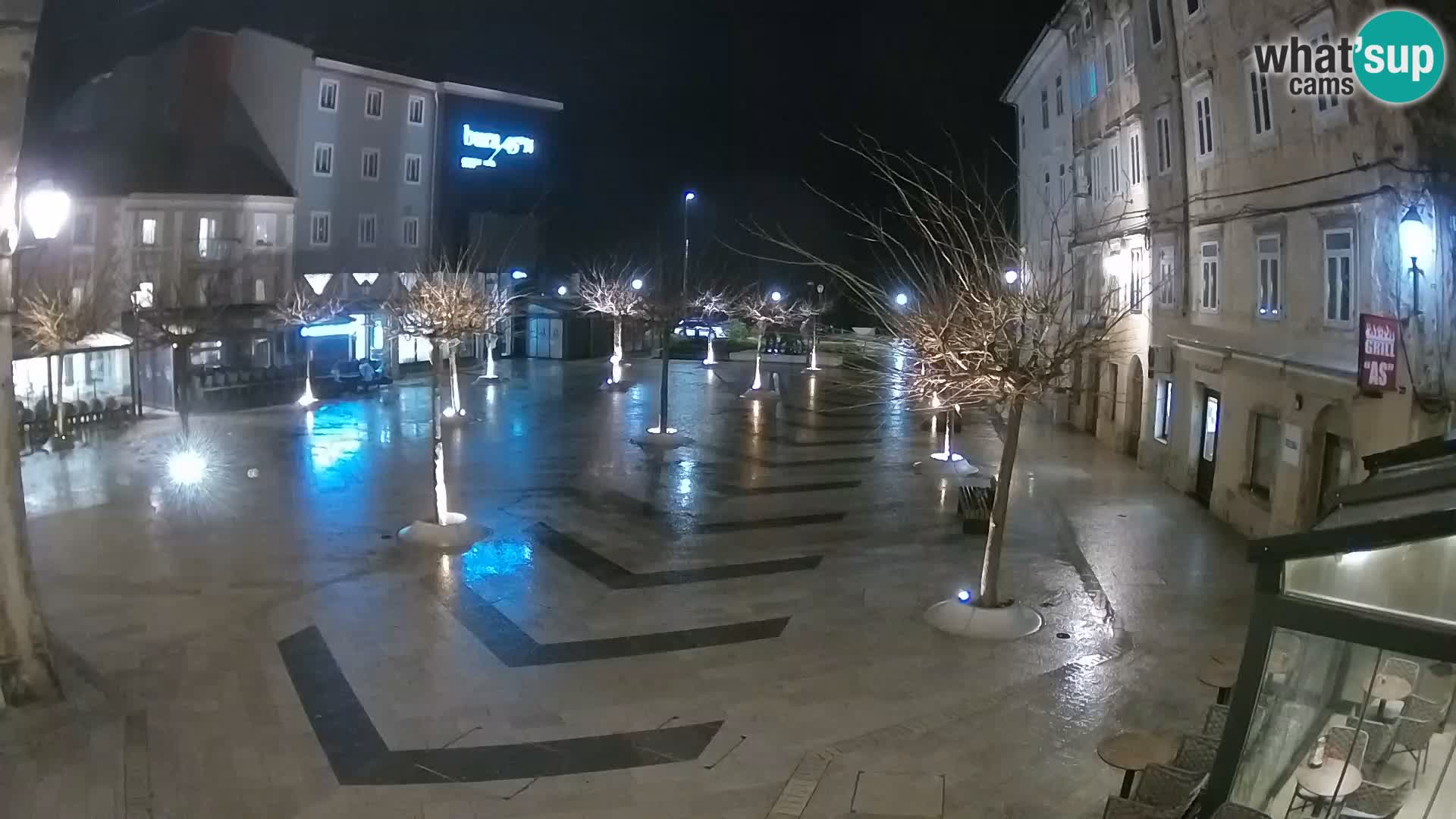 Center of Senj city – Pavlin square – Live Cam Dalmatia