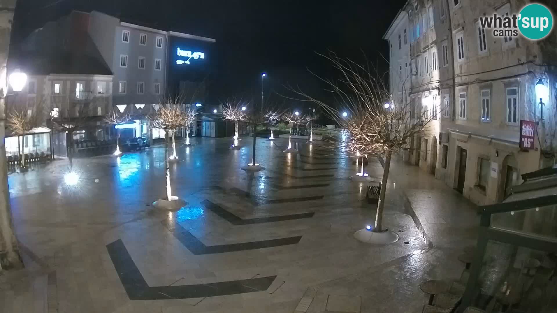 Centro della città di Senj – Piazza Pavlin – Live Cam Dalmazia