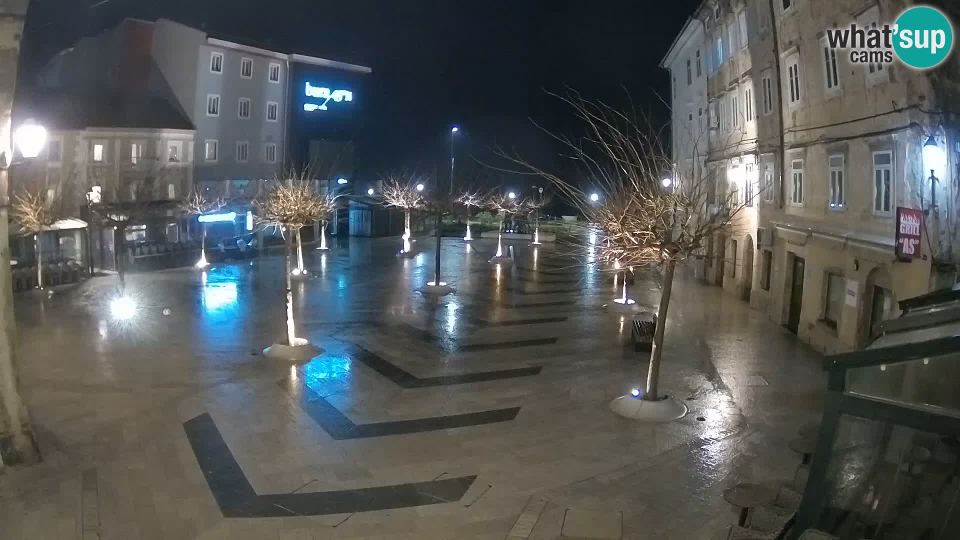 Center of Senj city – Pavlin square – Live Cam Dalmatia