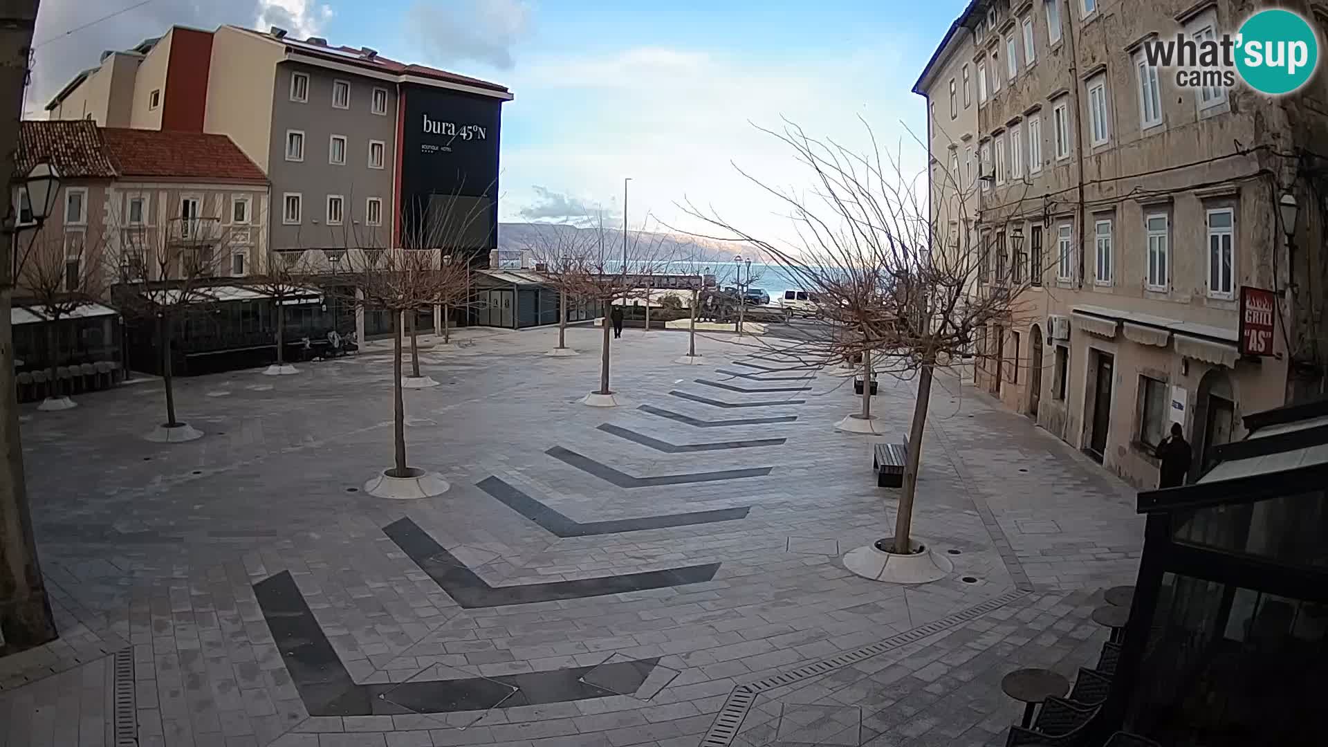 Center of Senj city – Pavlin square – Live Cam Dalmatia