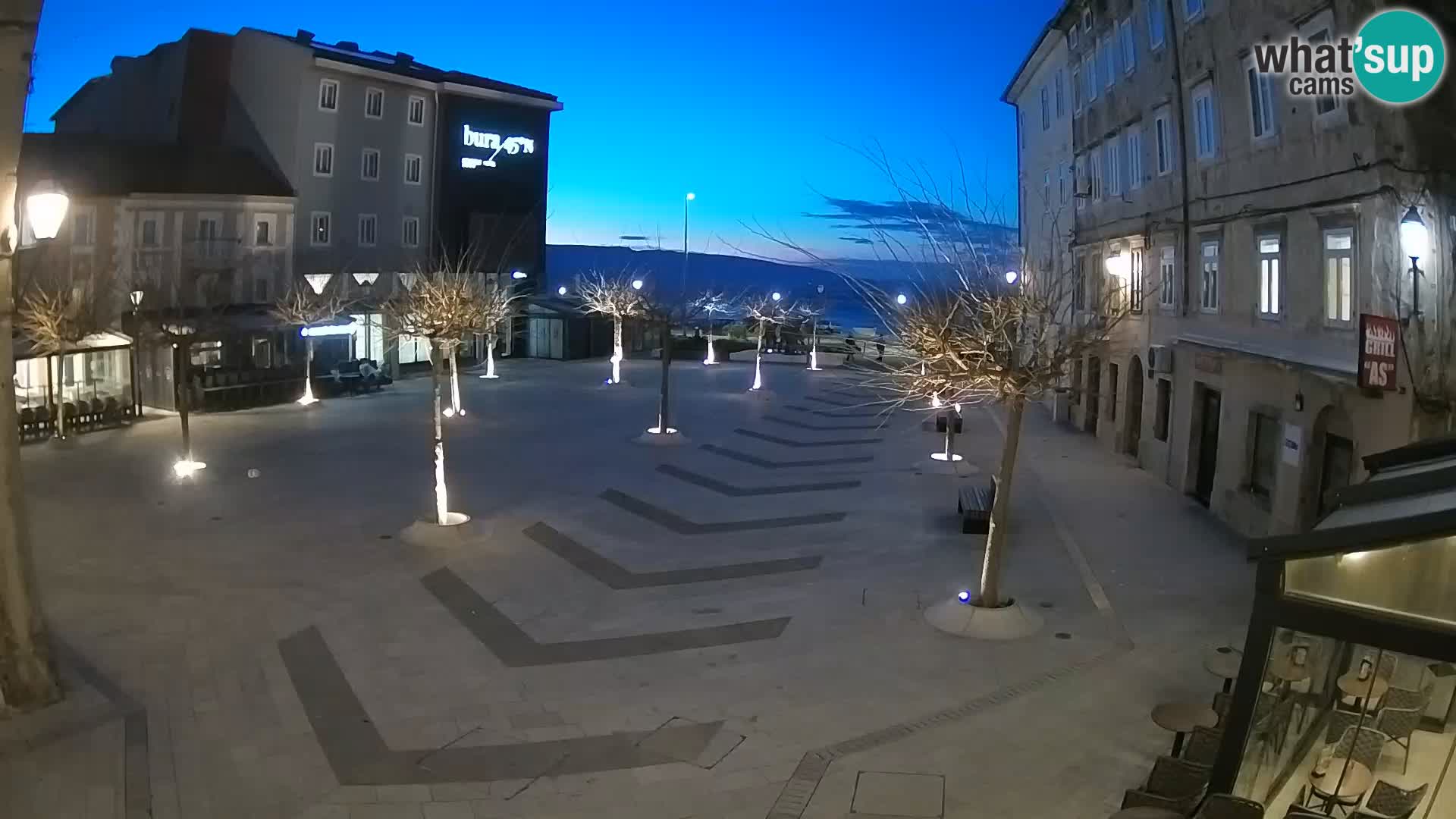 Centre de la ville de Senj – Place Pavlin – Live Cam Dalmatie